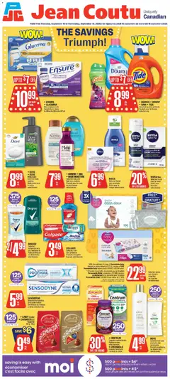 Preview of Jean Coutu weekly flyer from shop Jean Coutu valid from Sep 10, 2026