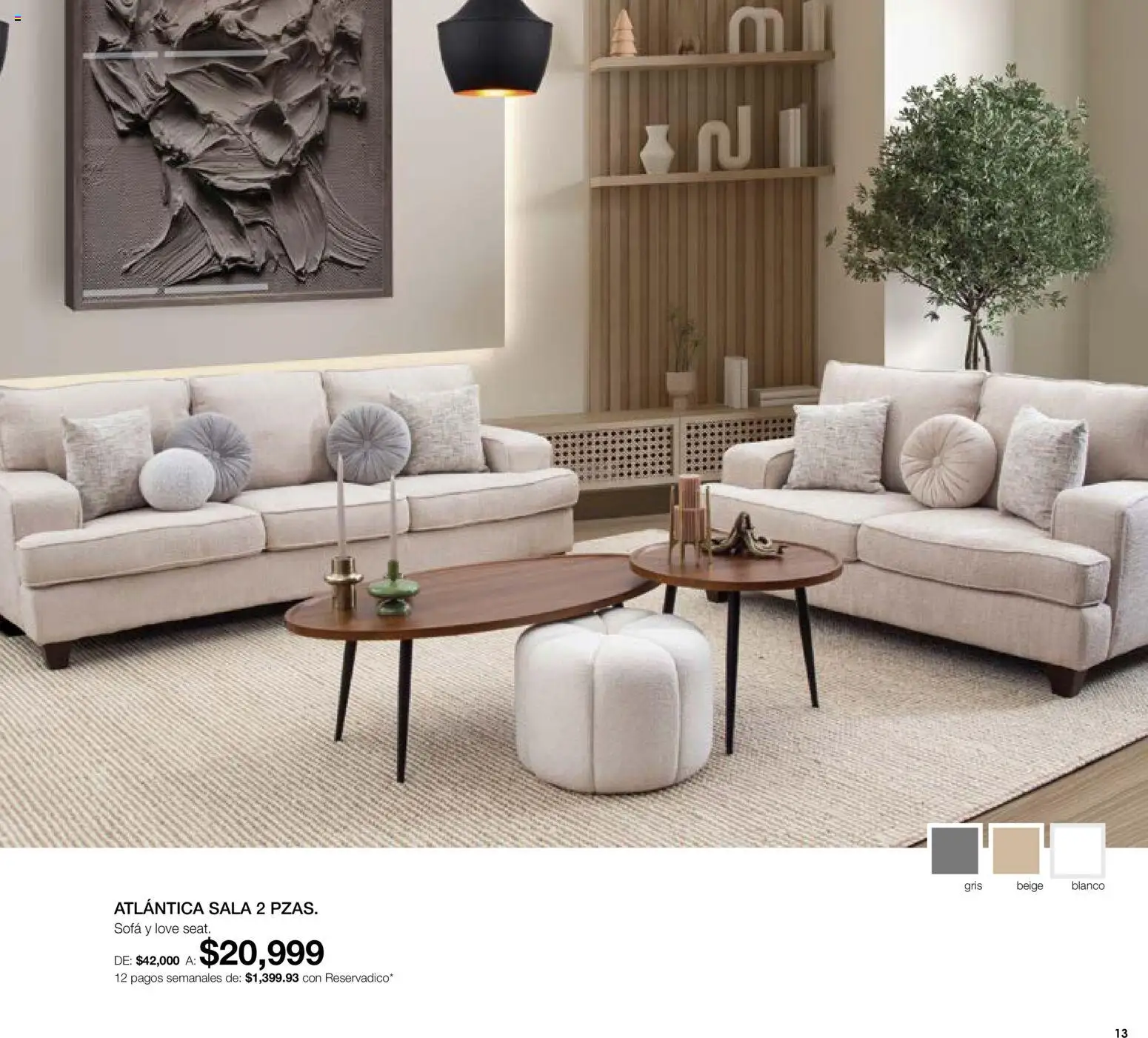 Nuevas ofertas de Muebles Dico válidas en toda la República Mexicana desde el 01.06.2026. ¡Encuentra las mejores ofertas en Muebles Dico catálogo! | Página: 13 | Productos: Sofá