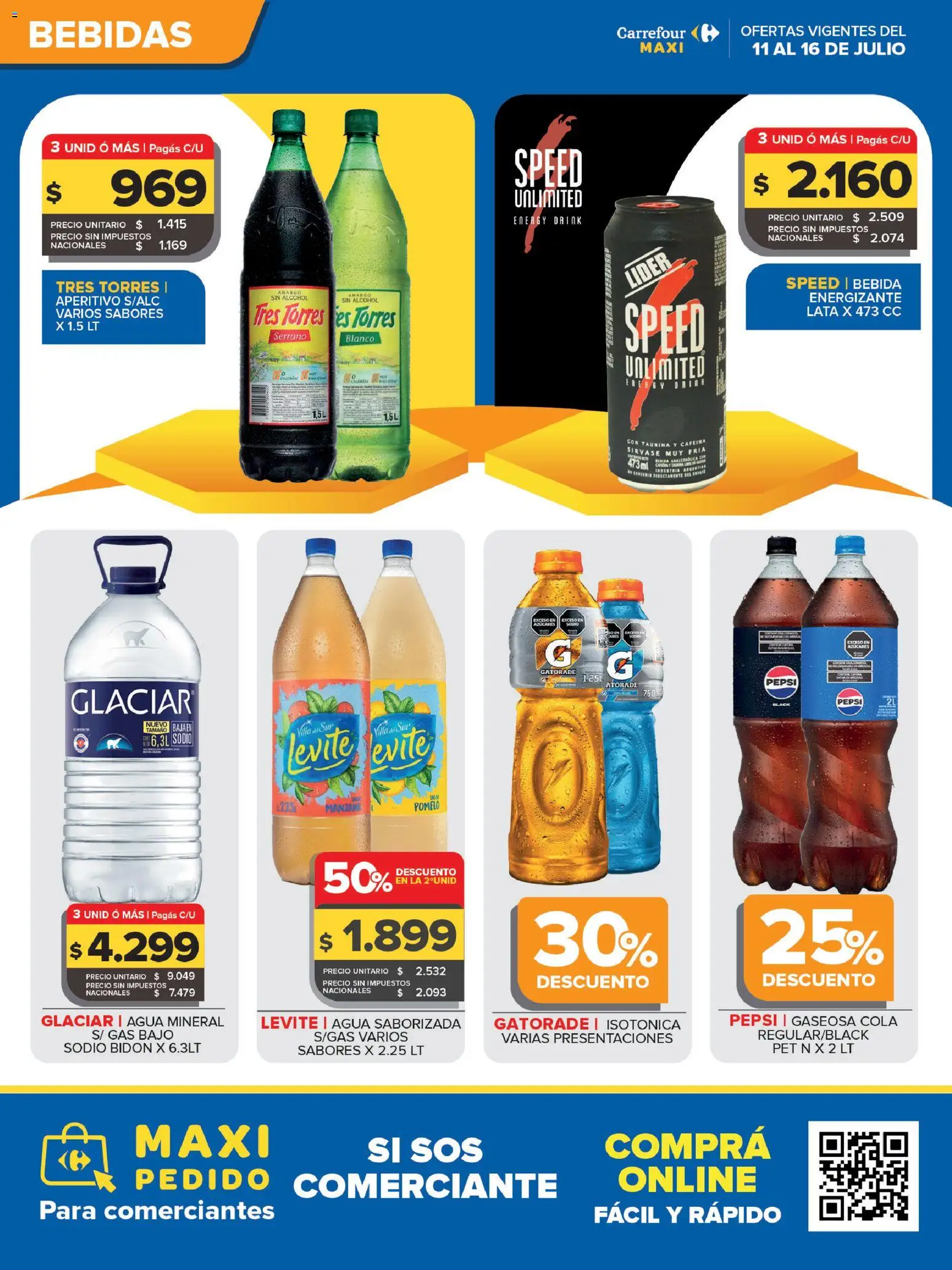 Carrefour Maxi │ válido desde el 11/07/2026 | Página: 2 | Productos: Bidón, Agua, Pomelo, Agua saborizada