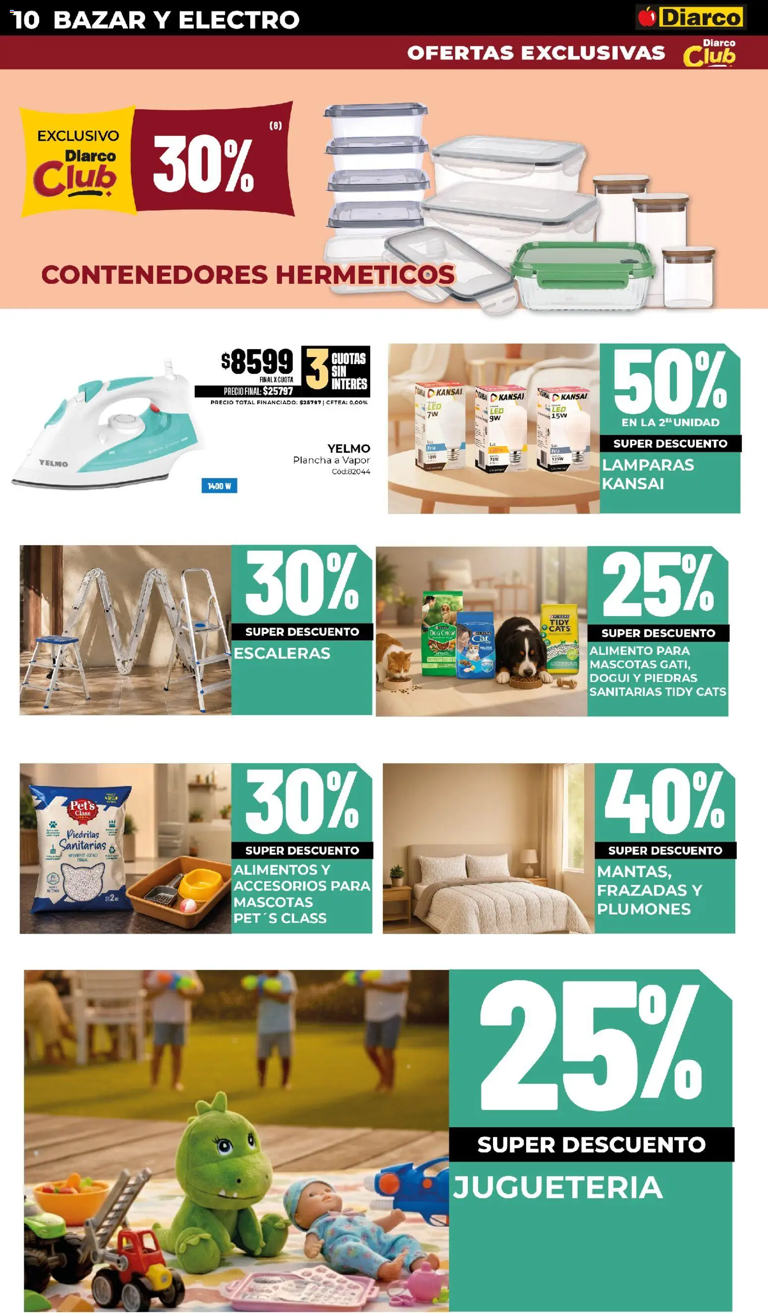 Diarco - Ofertas Pueblo Interior │ válido desde el 03/08/2026 | Página: 10 | Productos: Alimentos, Plancha, Lámparas