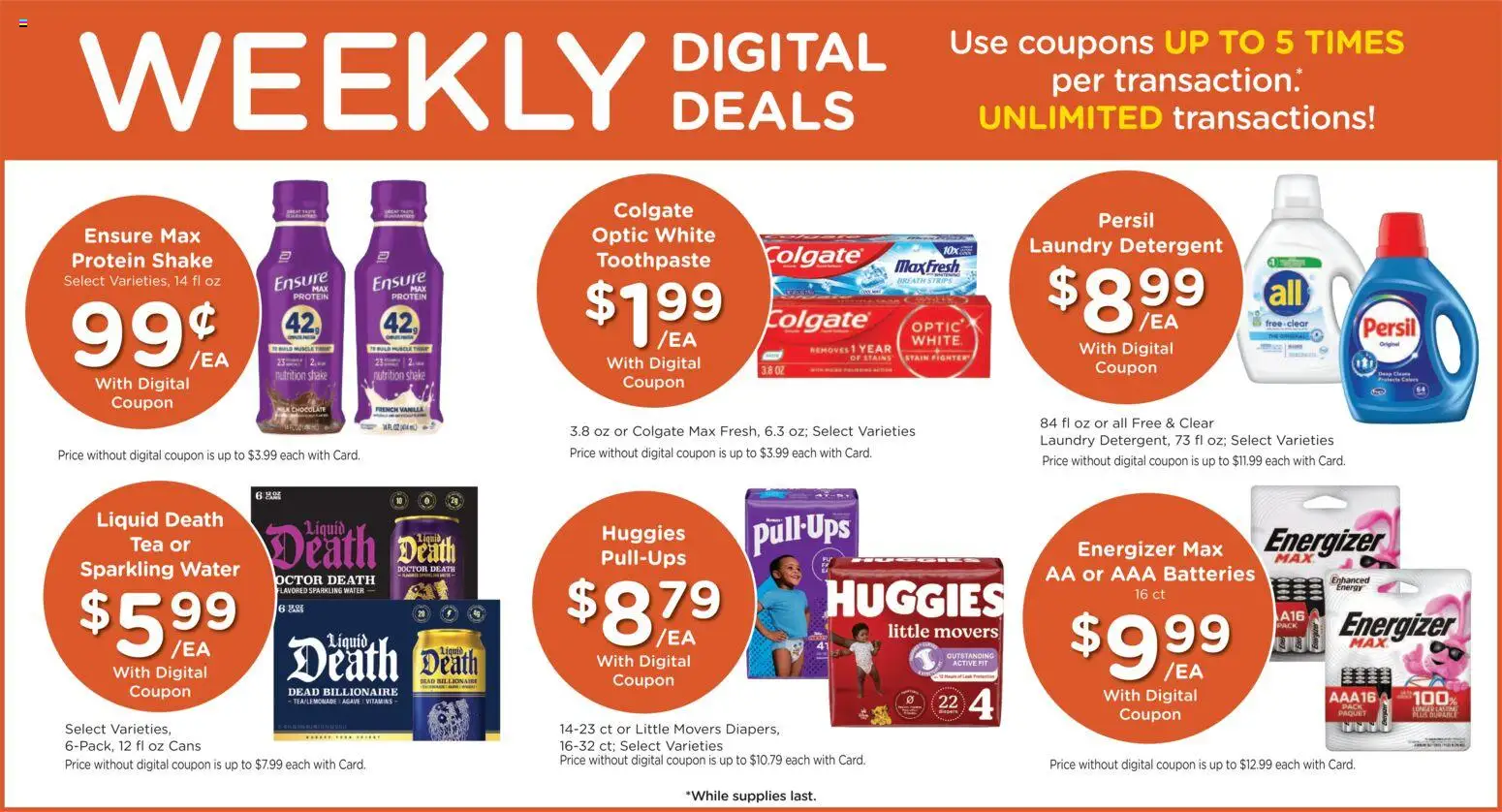 King Soopers Weekly Ad - valid from 08/05/2026 | Page: 4 | Products: Toothpaste, Tea, Detergent, Water