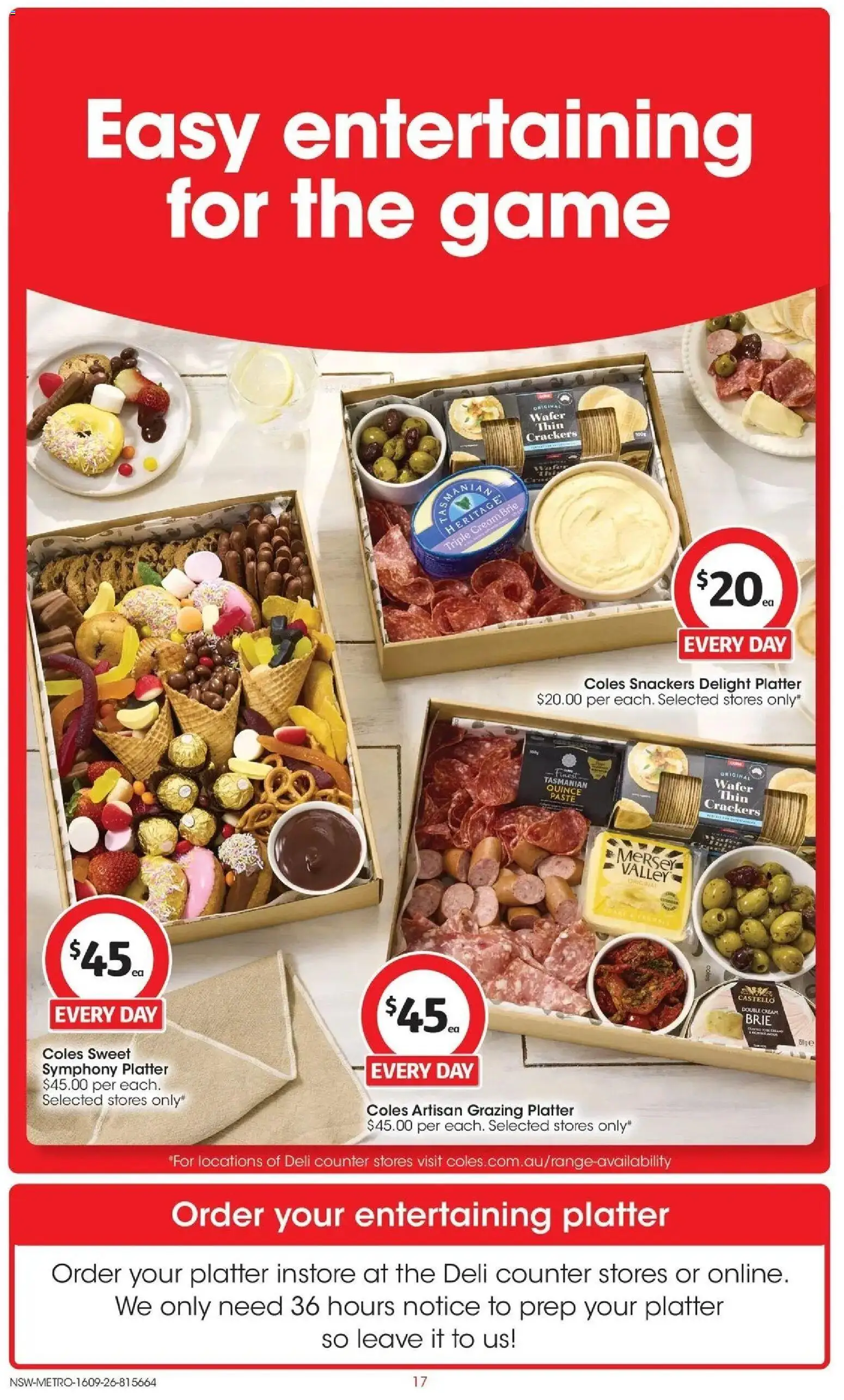 Coles catalogue - valid from 16/09/2026 | Page: 17 | Products: Crackers, Cream, Game