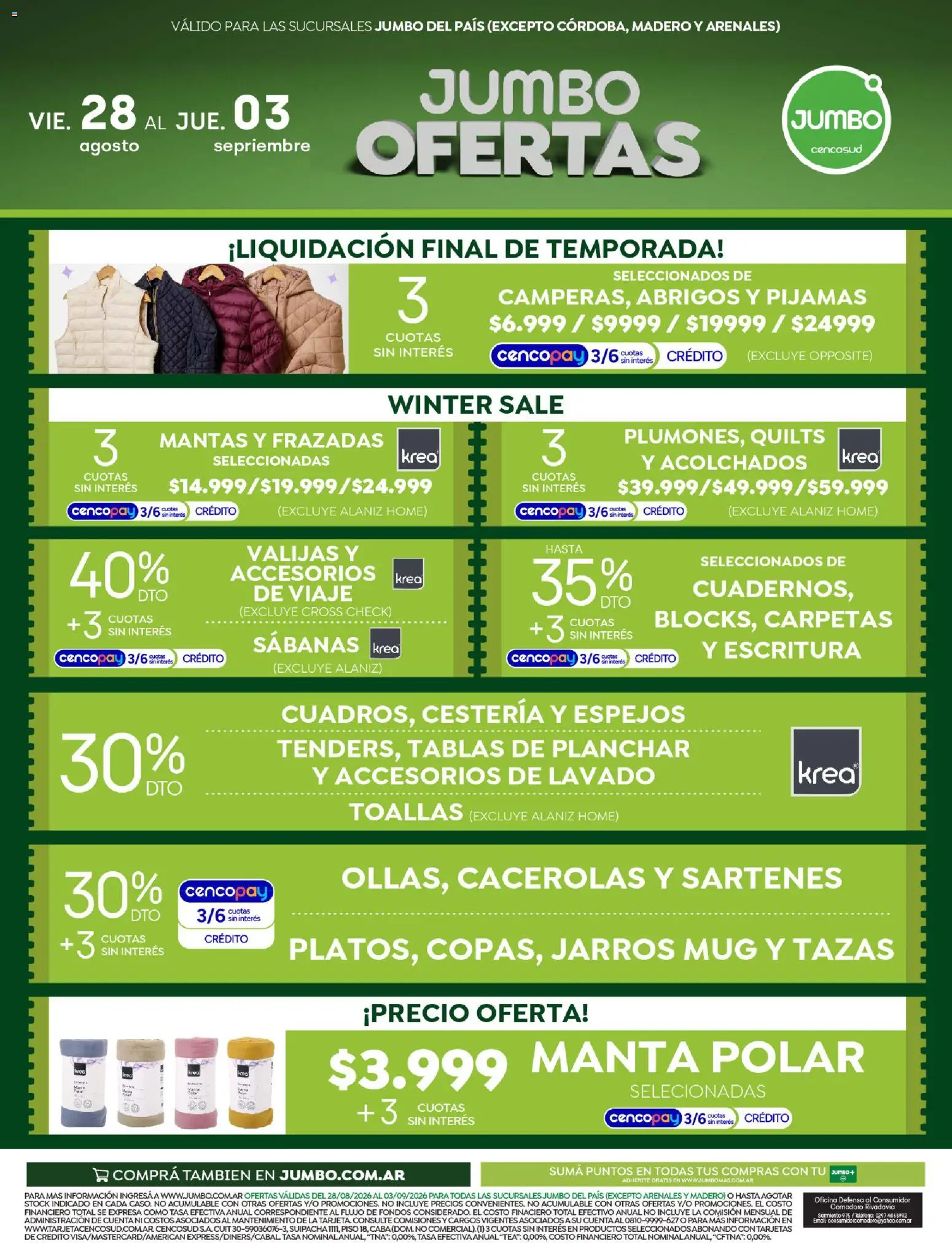 Jumbo - Ofertas | Electro y Hogar │ válido desde el 28/08/2026 | Página: 2 | Productos: Planchar, Sabanas, Toallas, Manta