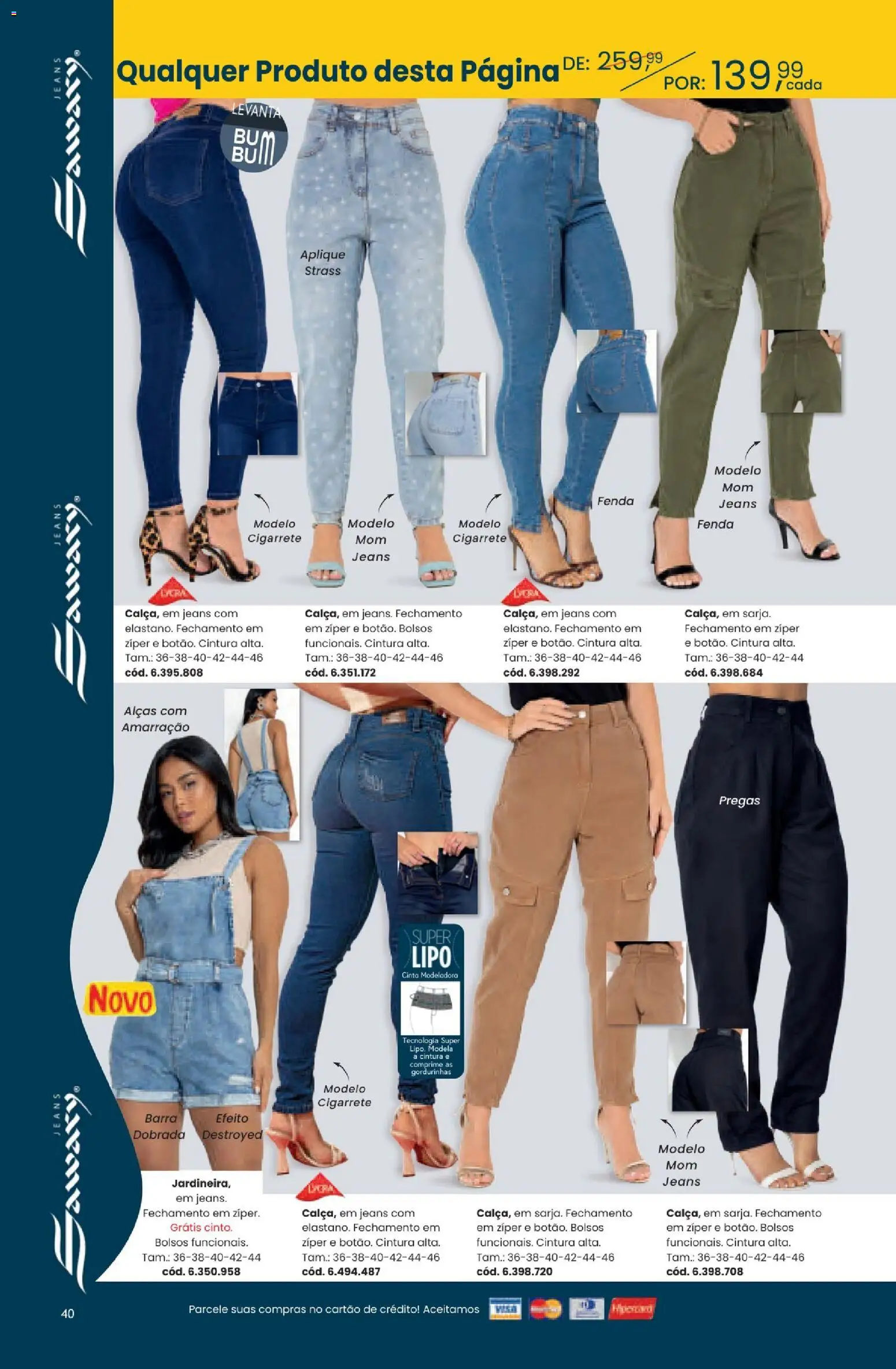 Quatro Estações Folheto - válido de 01/09/2026 | Página: 40 | Produtos: Cinta modeladora, Jeans