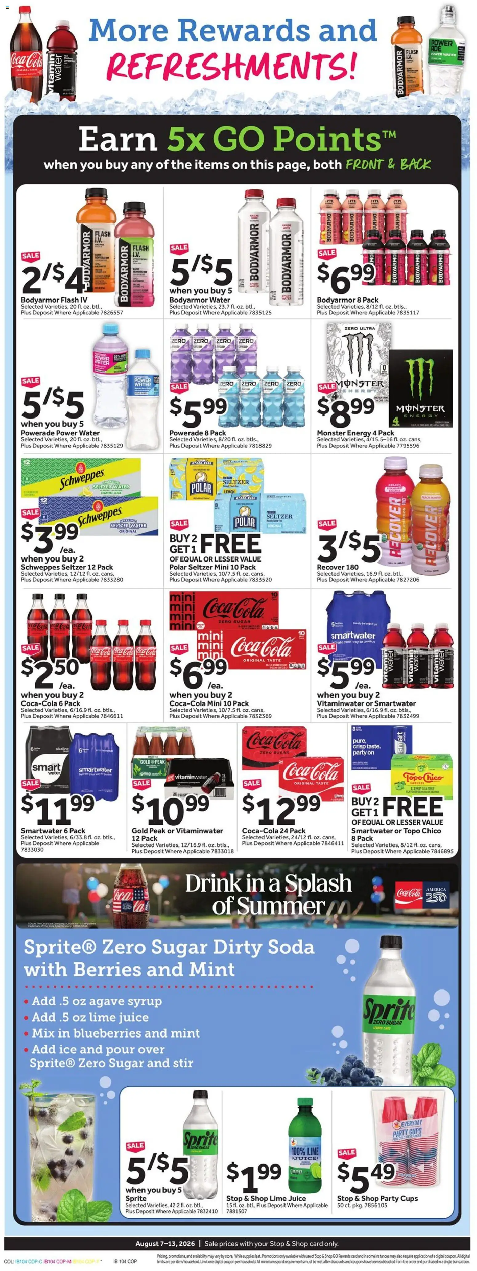 Stop & Shop Weekly Circular - NY - valid from 08/07/2026 | Page: 14 | Products: Agave, Mango, Lime, Sprite