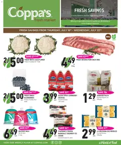 Preview of Coppas Fresh Market weekly flyer / circulaire from shop Coppas Fresh Market valid from Jul 16, 2026