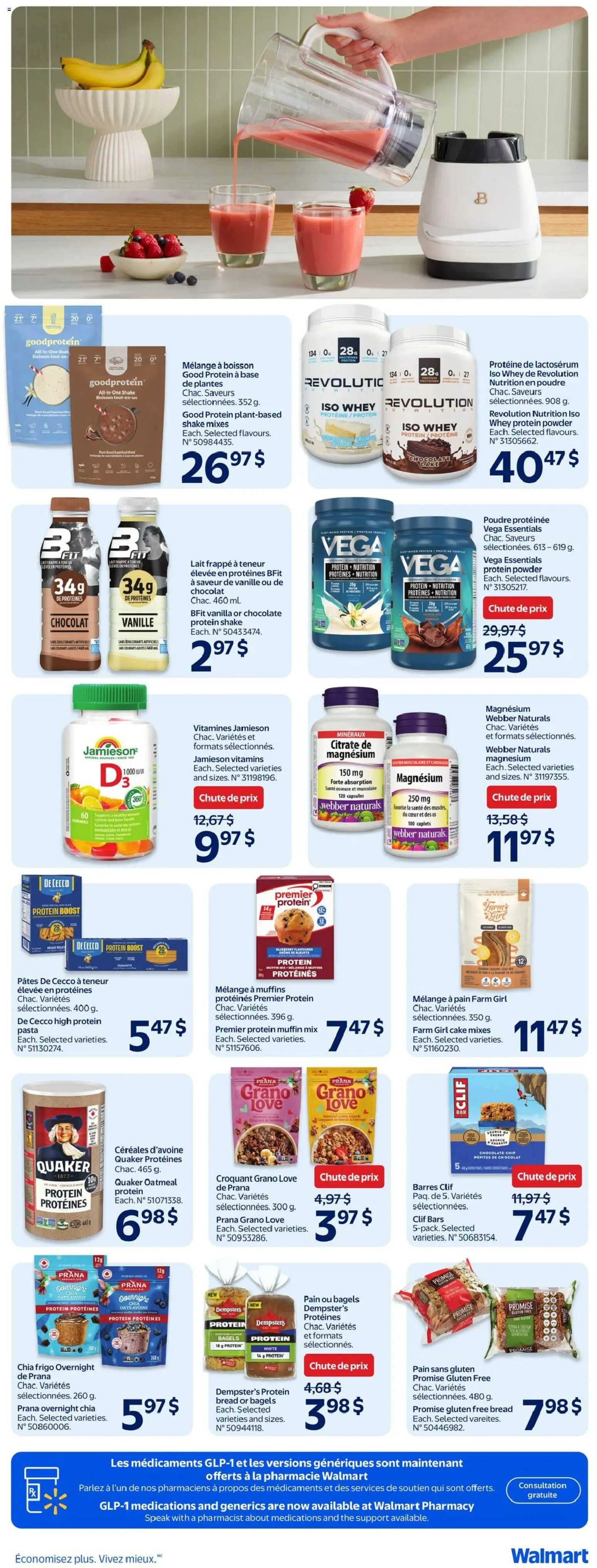 Walmart flyer valid from Oct 1, 2026 | Page: 21 | Products: Oatmeal, Powder, Vanilla, Bread