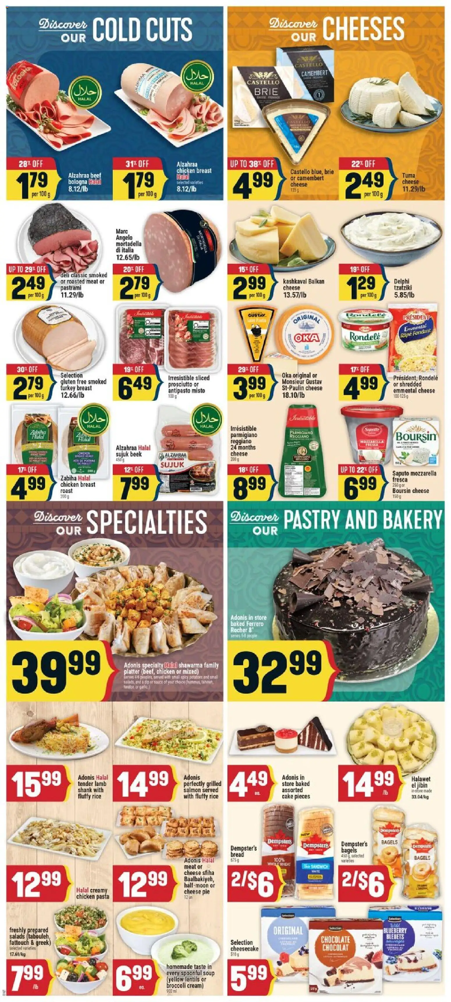 Adonis flyer valid from Sep 24, 2026 | Page: 5 | Products: Turkey, Lamb, Specialties, Prosciutto
