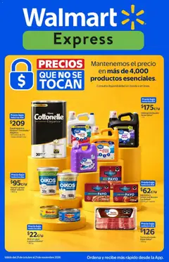 Vista previa de Walmart Express folleto Precios que no se tocan, nuevo folleto de la tienda, válido en México a partir del 21/10/2026