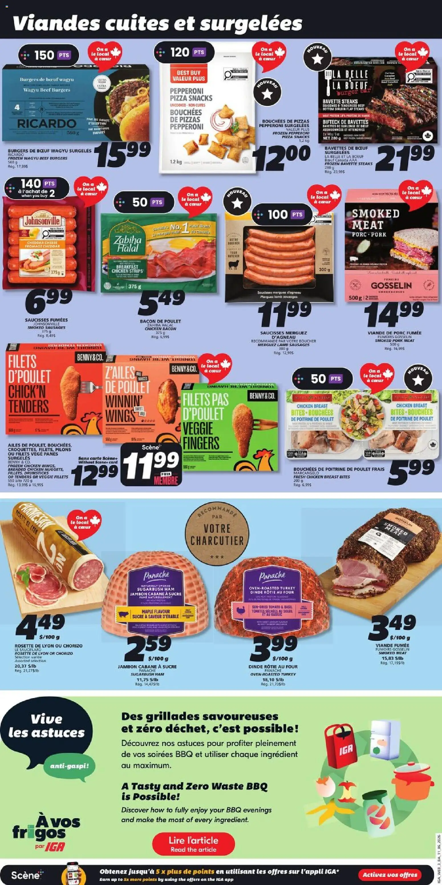 IGA flyer valid from 11.06.2026 | Page: 6 | Products: Beef, Cheese, Pizza, Chicken