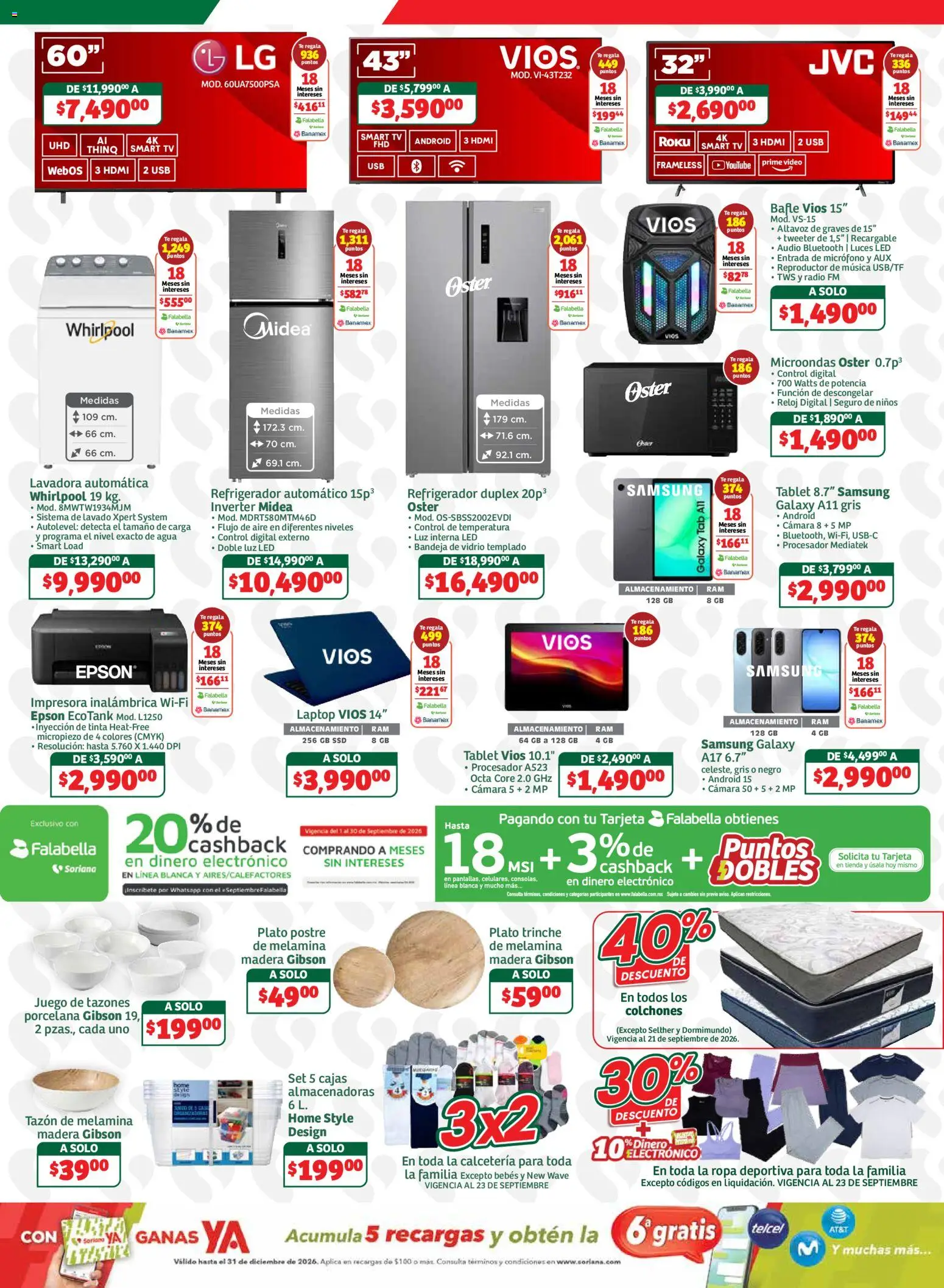 Nuevas ofertas de Soriana válidas en toda la República Mexicana desde el 18/09/2026. ¡Encuentra las mejores ofertas en Soriana folleto! | Página: 7