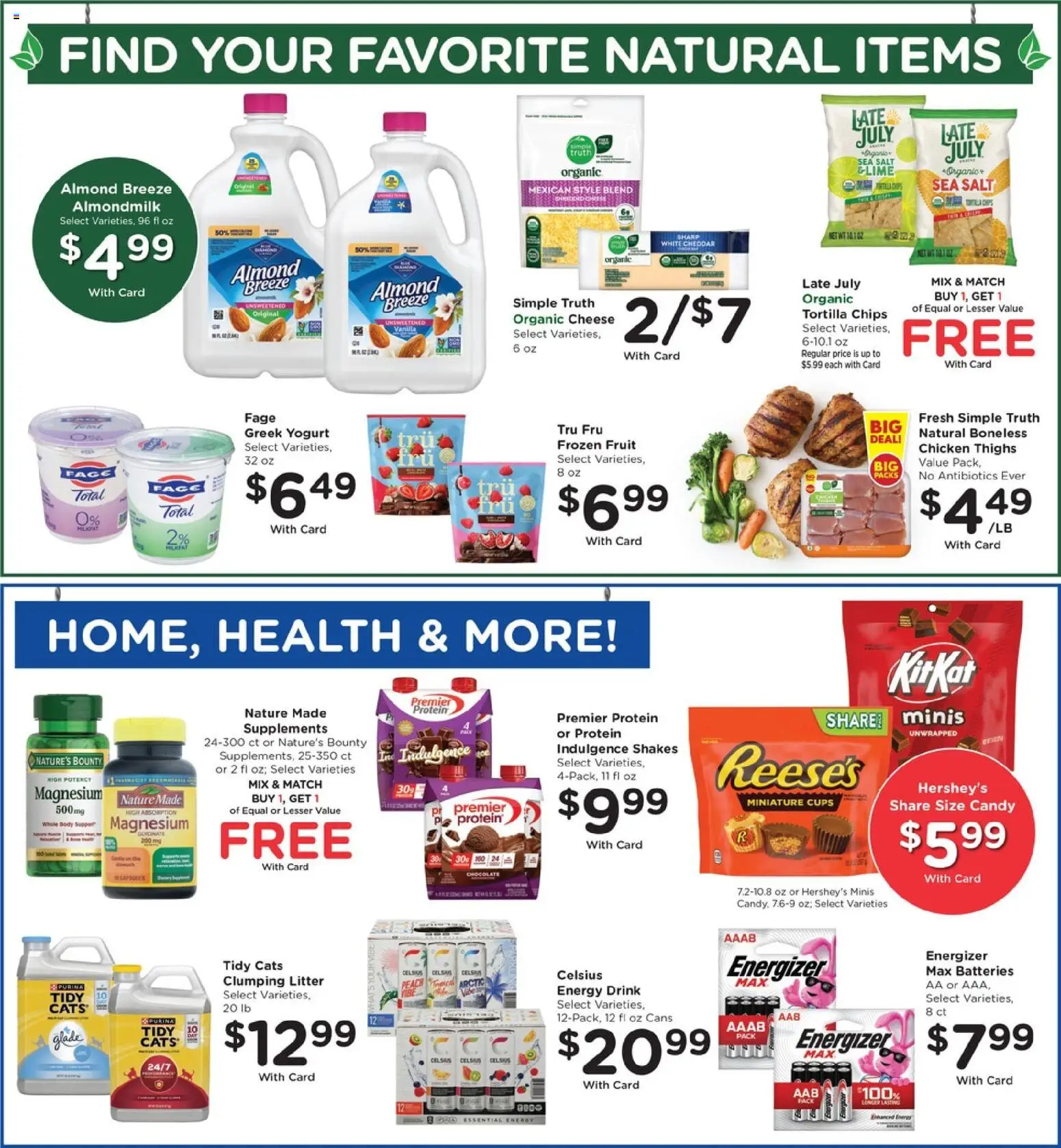 Pick ‘n Save Weekly Ad - valid from 08/19/2026 | Page: 9 | Products: Cheese, Chicken thighs, Salt, Peach