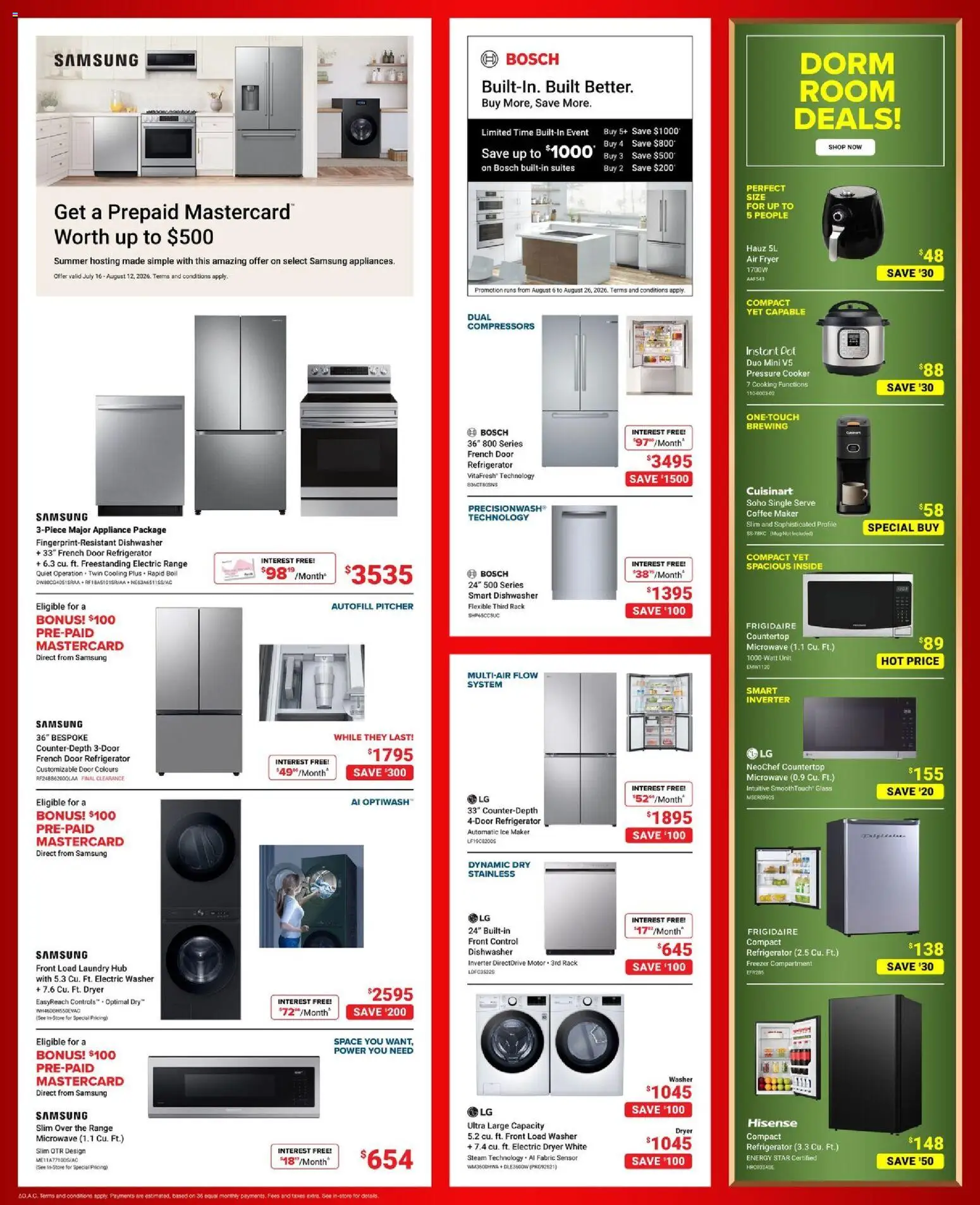 Visions flyer valid from Aug 7, 2026 | Page: 4 | Products: Refrigerator, Freezer, Fryer, Coffee