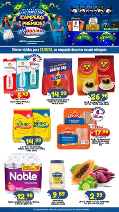 Bramil Supermercados ofertas do Dia - Pré-Visualização do folheto da loja Bramil Supermercados, válido de 26.05.2026