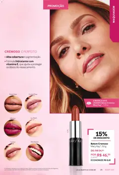 Mary Kay - Catálogo Maio 2026 - Pré-Visualização do folheto da loja Mary Kay, válido de 01.05.2026 | Página: 25 | Produtos: Maquiagem, Batom