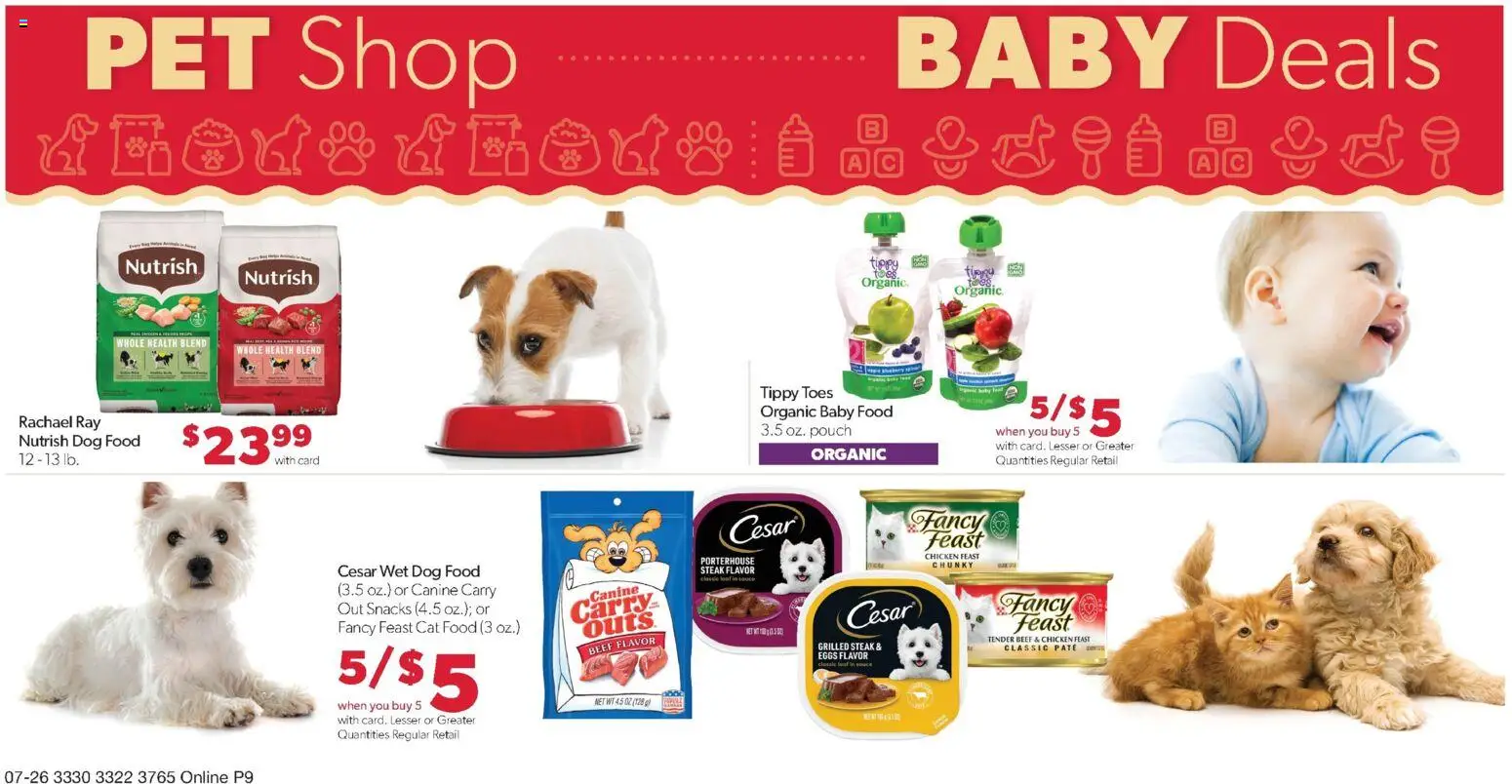Family Fare Weekly Ad - MN - valid from 07/26/2026 | Page: 13 | Products: Cat Food, Eggs, Beef, Baby food
