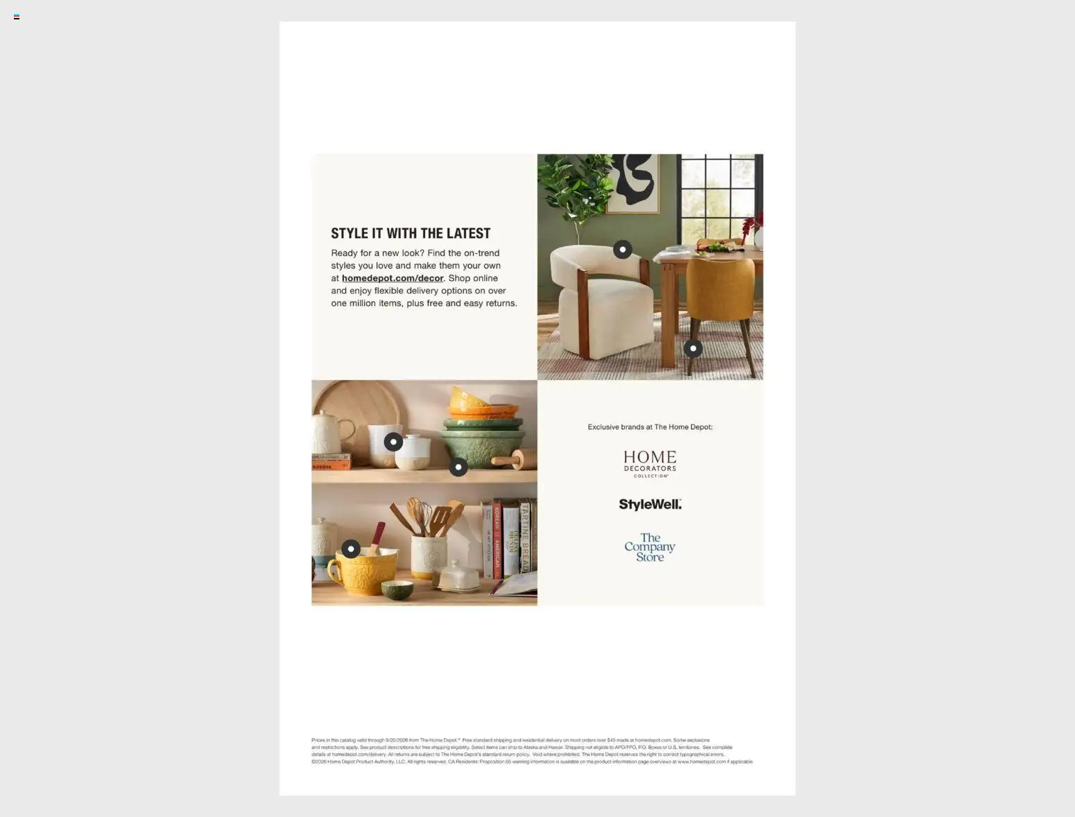 Home Depot Catalog - valid from 08/20/2026 | Page: 44 | Products: Bread