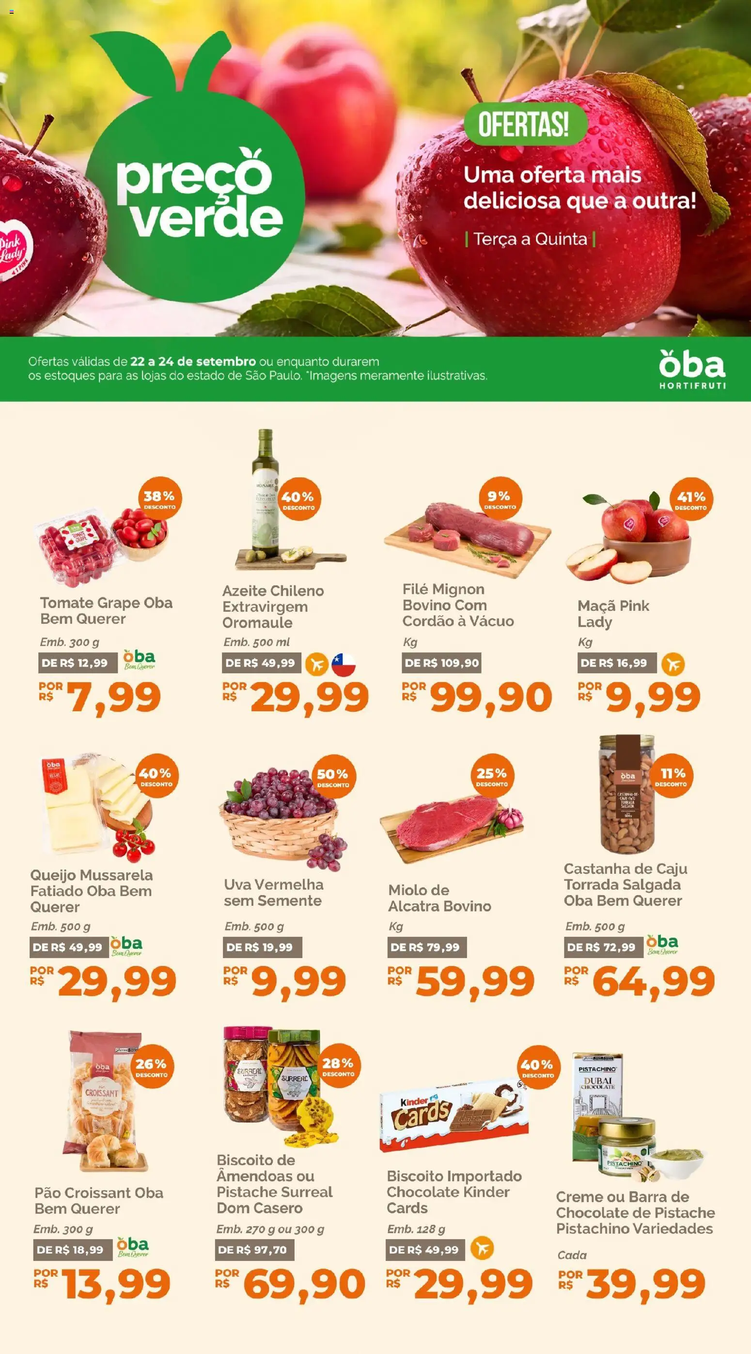 Oba Hortifruti Folheto - válido de 22/09/2026 | Página: 1