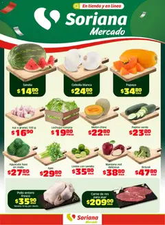Vista previa de Soriana Fin de Semana Mercado: BCS, Son y Sin, nuevo folleto de la tienda, válido en México a partir del 15.05.2026