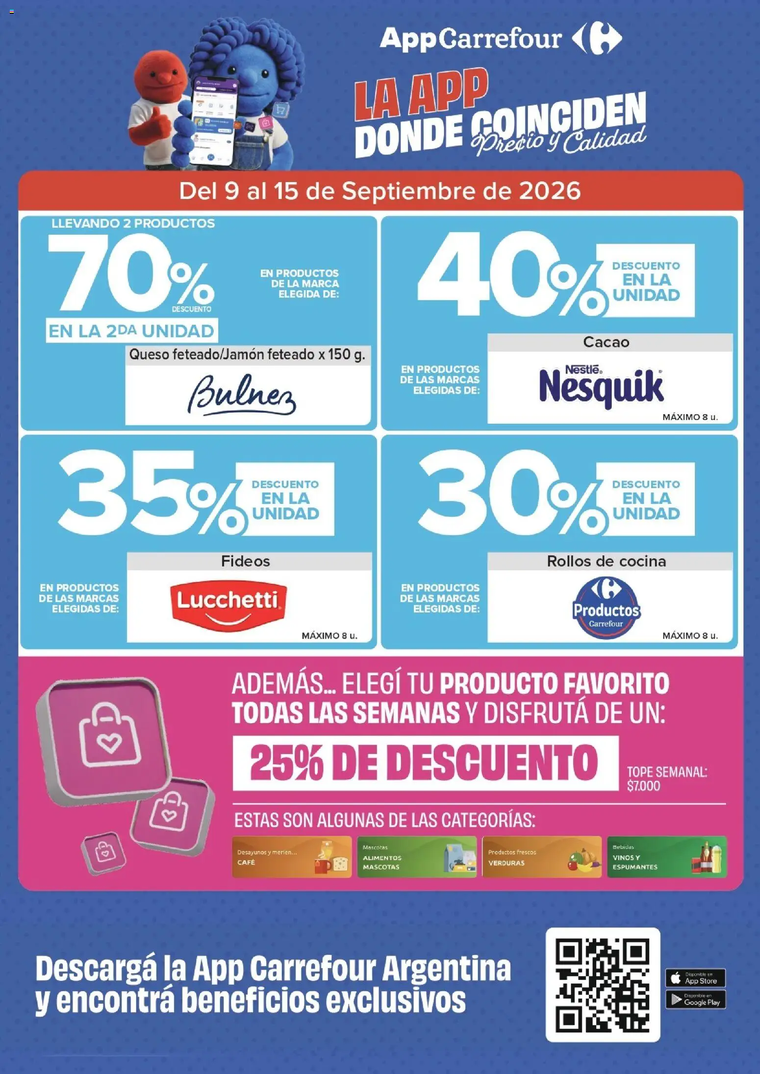 Carrefour - Carrefour Express ofertas │ válido desde el 09/09/2026 | Página: 3 | Productos: Cocina, Rollos de cocina, Verduras, Queso
