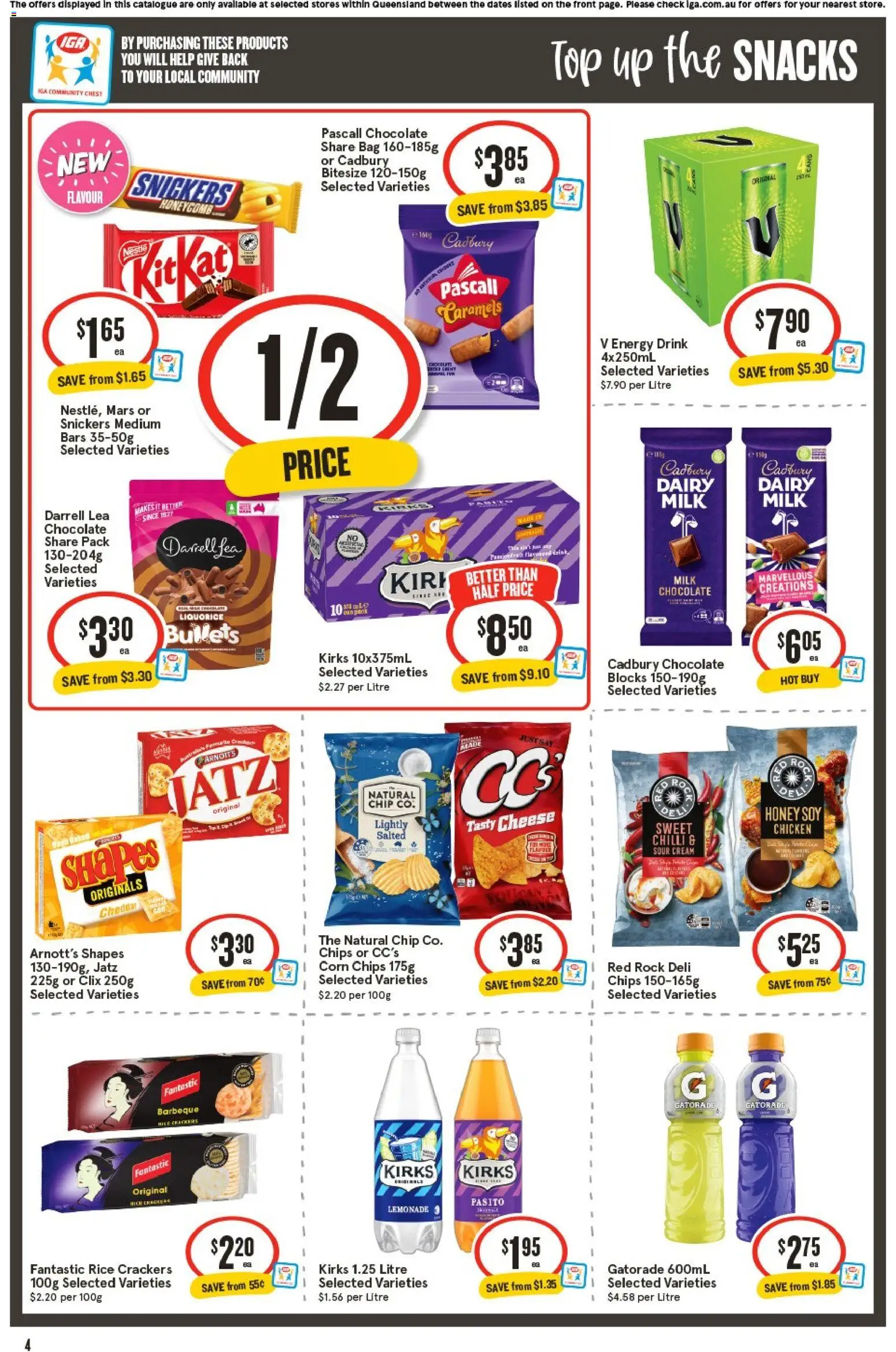 IGA catalogue - valid from 05/08/2026 | Page: 5 | Products: Cheese, Rice, Chips, Cream