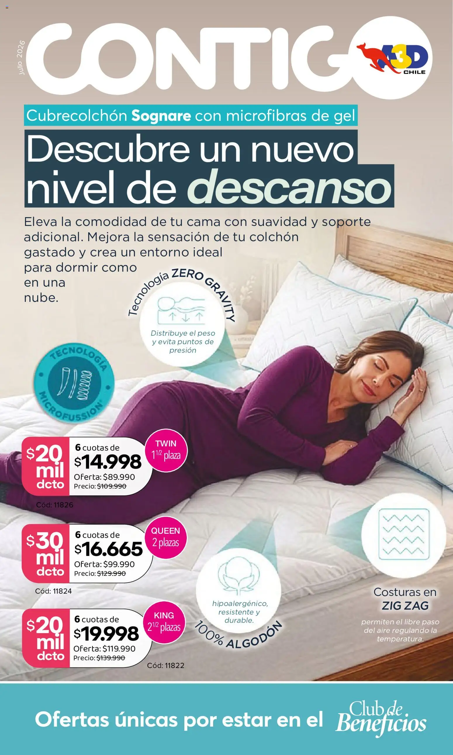 A3D Ofertas │ válido desde el 07.07.2026 | Página: 1 | Productos: Peso, Cama, Colchón, Algodón