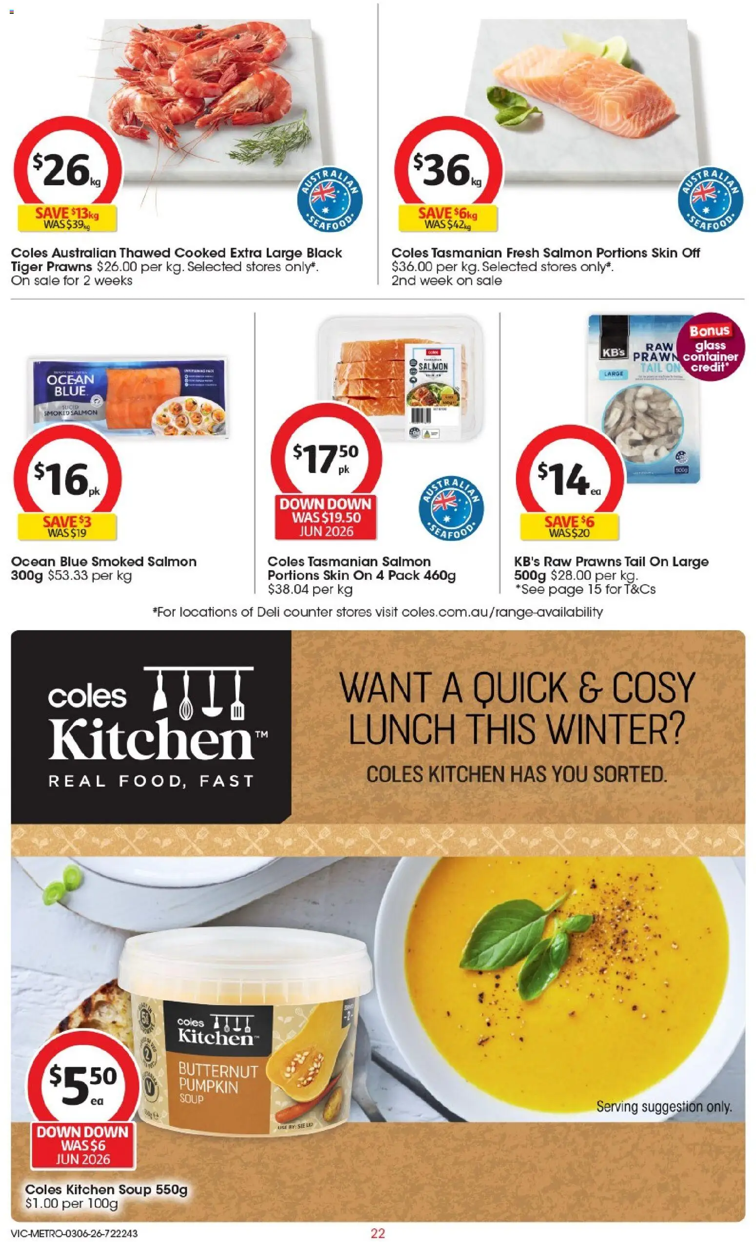 Coles catalogue - valid from 03.06.2026 | Page: 22 | Products: Flour, Oil, Olive oil, Sugar