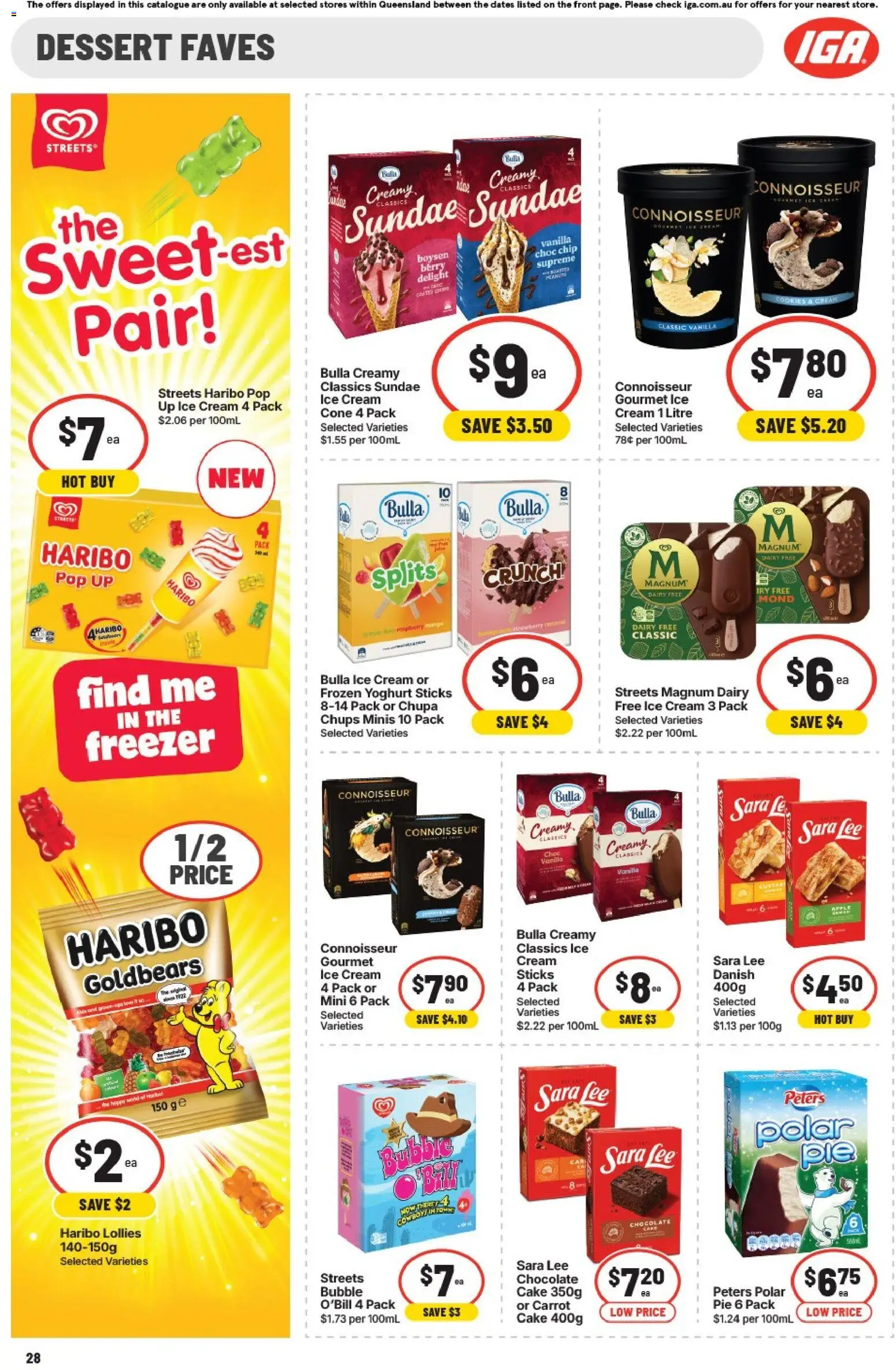 IGA catalogue - valid from 20.05.2026 | Page: 25 | Products: Chocolate, Lollies, Cream, Freezer