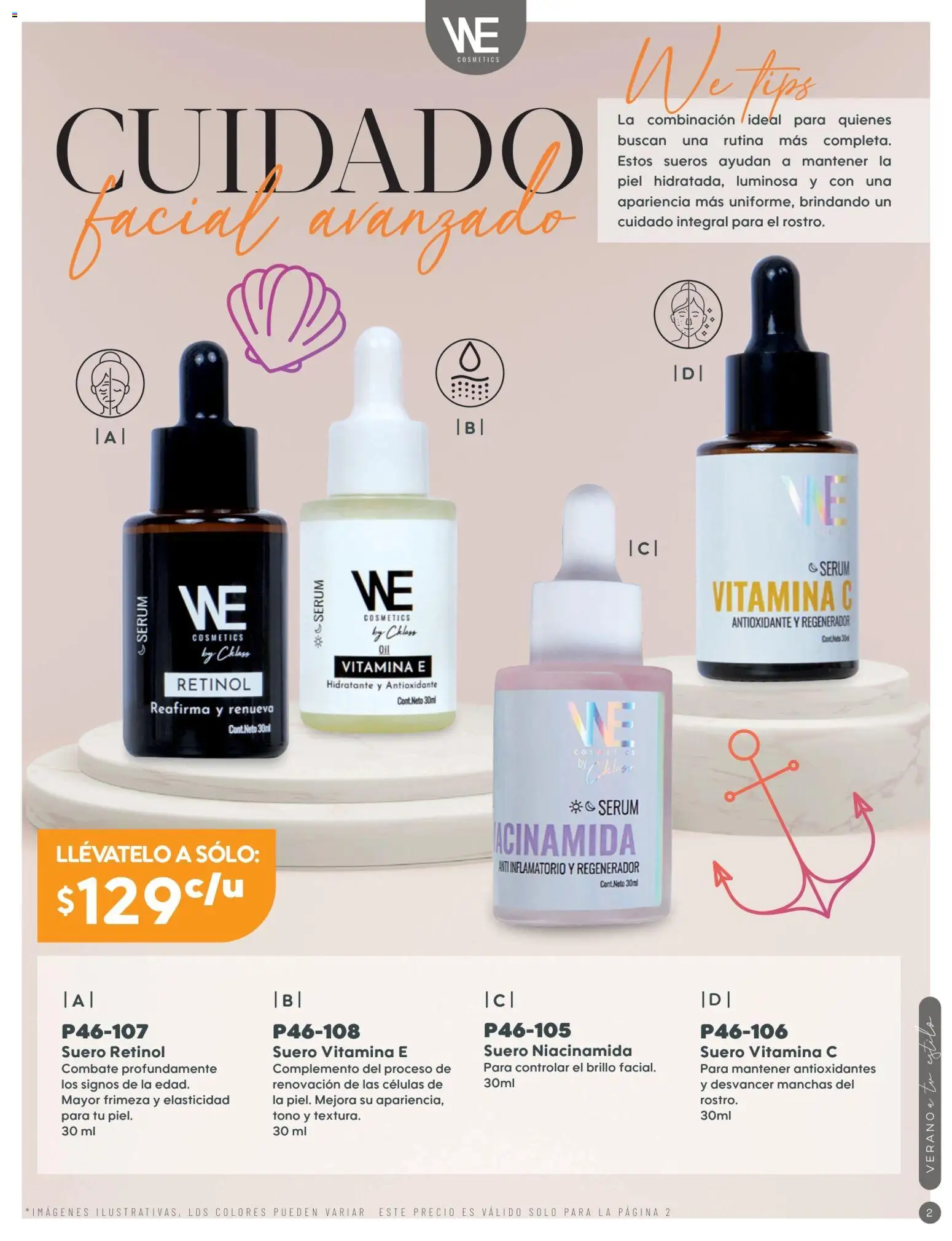 Nuevas ofertas de Cklass válidas en toda la República Mexicana desde el 02/07/2026. ¡Encuentra las mejores ofertas en Cklass catálogo Verano WE & Home! | Página: 3 | Productos: Serum, Brillo