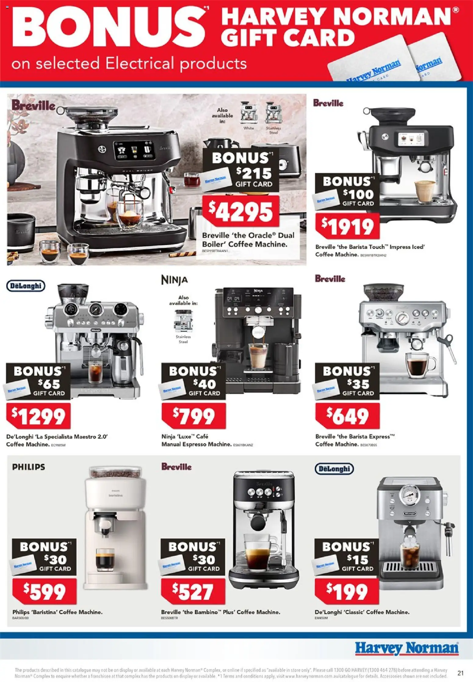 Harvey Norman catalogue - valid from 06/08/2026 | Page: 21 | Products: Coffee, Accessories