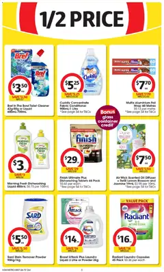Preview of Coles catalogue - valid from 08/07/2026 | Page: 6 | Products: Aluminium foil, Conditioner, Oil, Stain remover