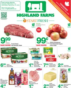 Preview of Highland Farms weekly flyer / circulaire from shop Highland Farms valid from Sep 17, 2026