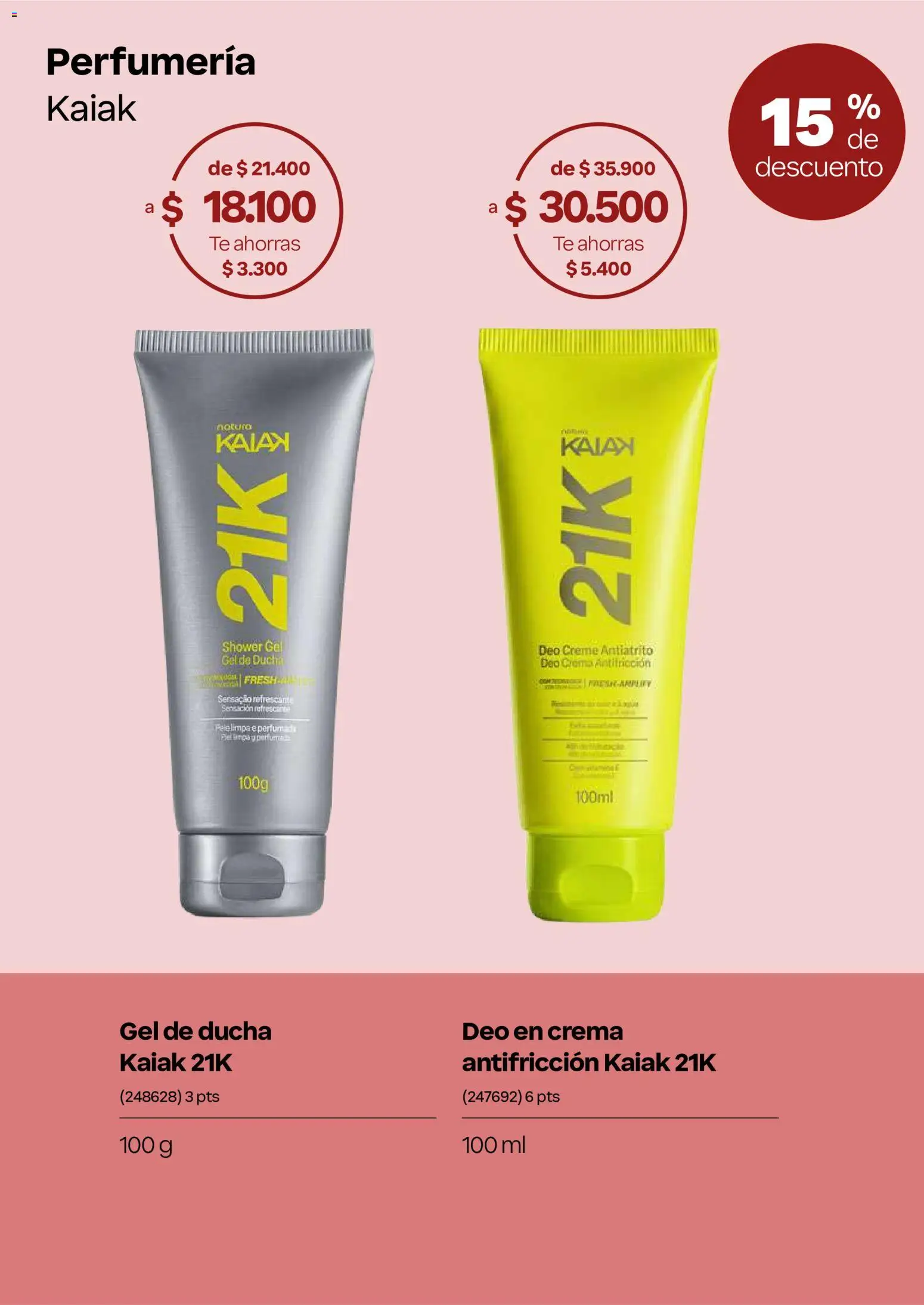 Natura revista - valida desde el 23/09/2026 | Página: 33 | Productos: Té, Crema, Ducha, Gel de ducha