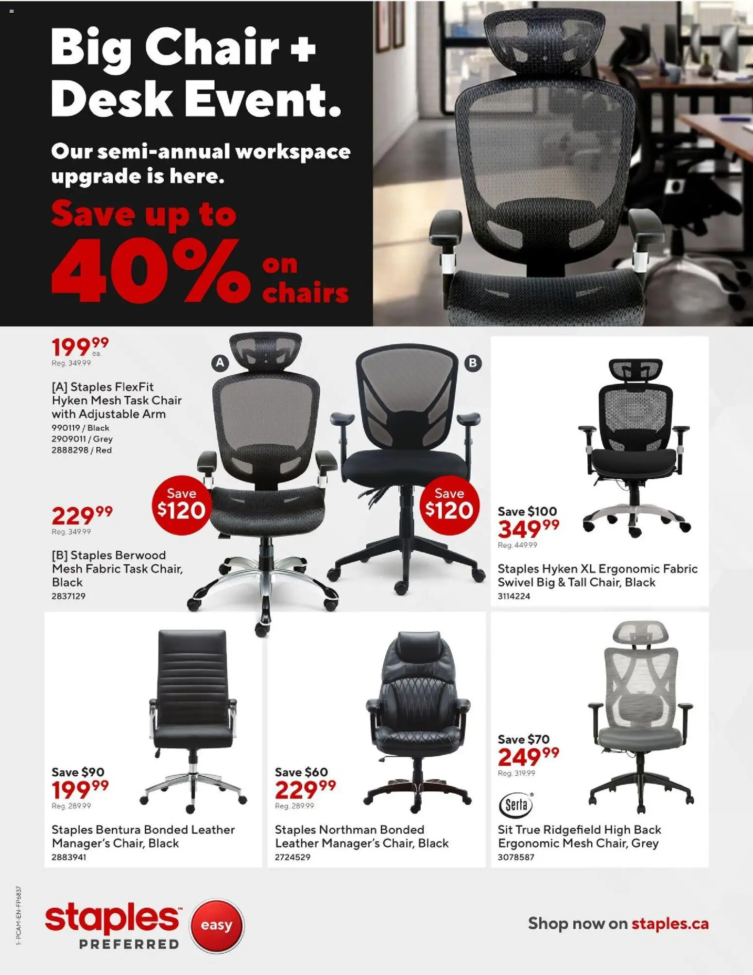 Staples flyer valid from 08.05.2026 | Page: 1 | Products: Chair
