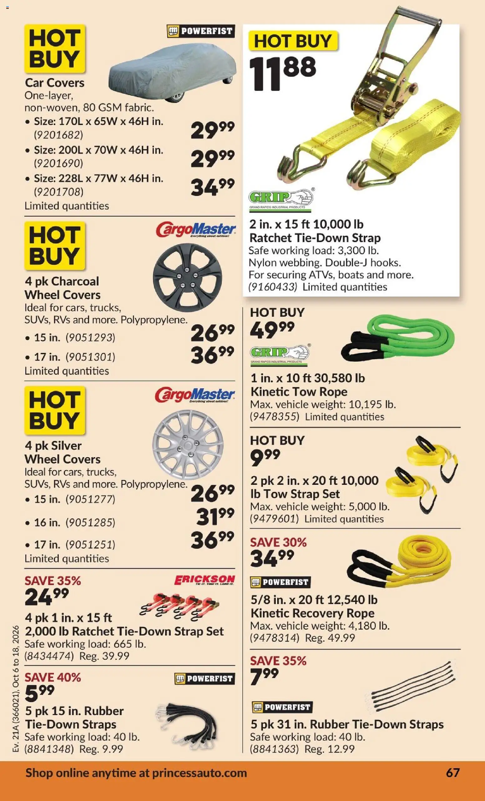 Princess Auto flyer valid from Oct 6, 2026 | Page: 73 | Products: Charcoal