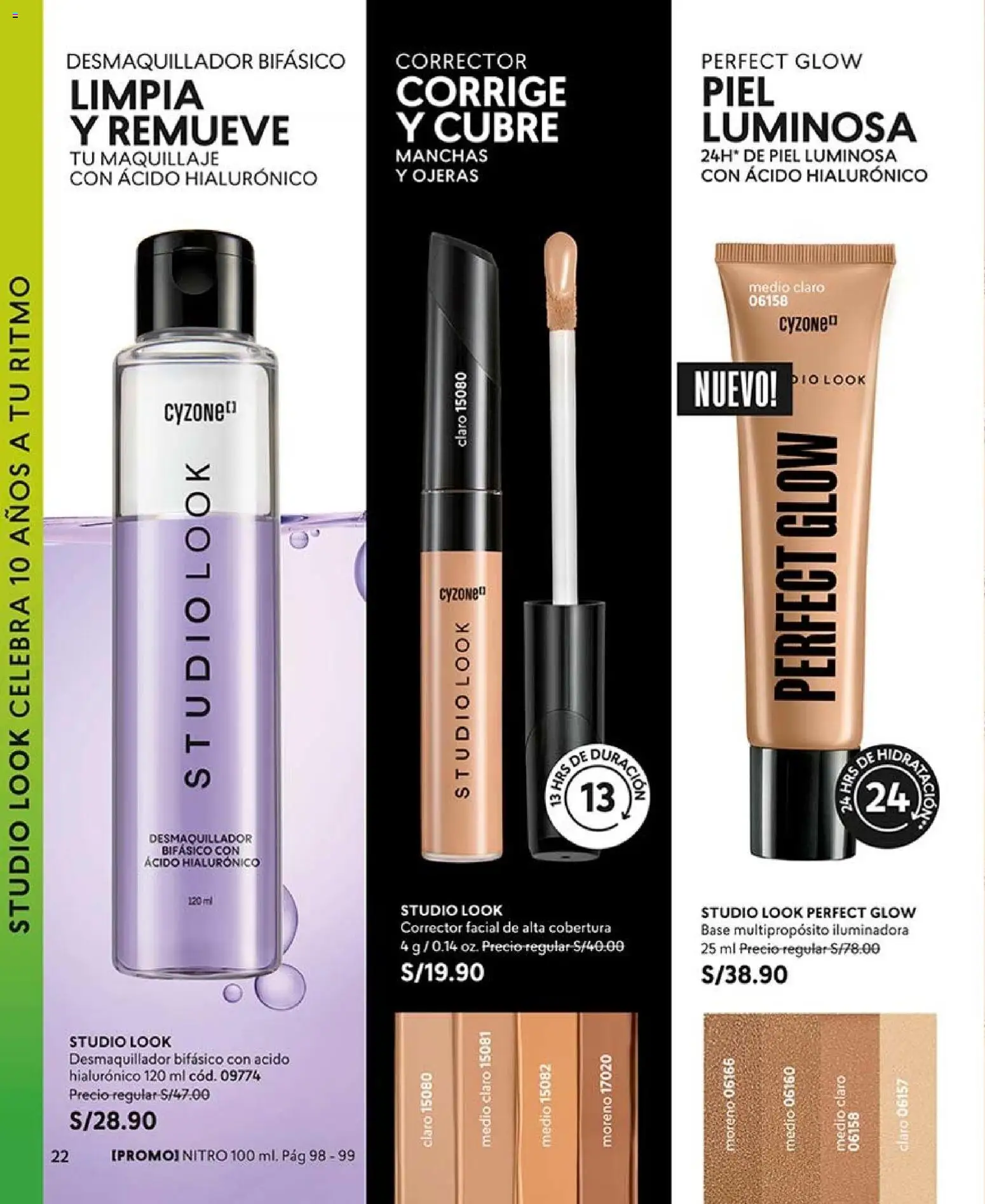 Catálogo CyZone válido desde 20/06/2026 | Página: 22 | Productos: Maquillaje, Corrector