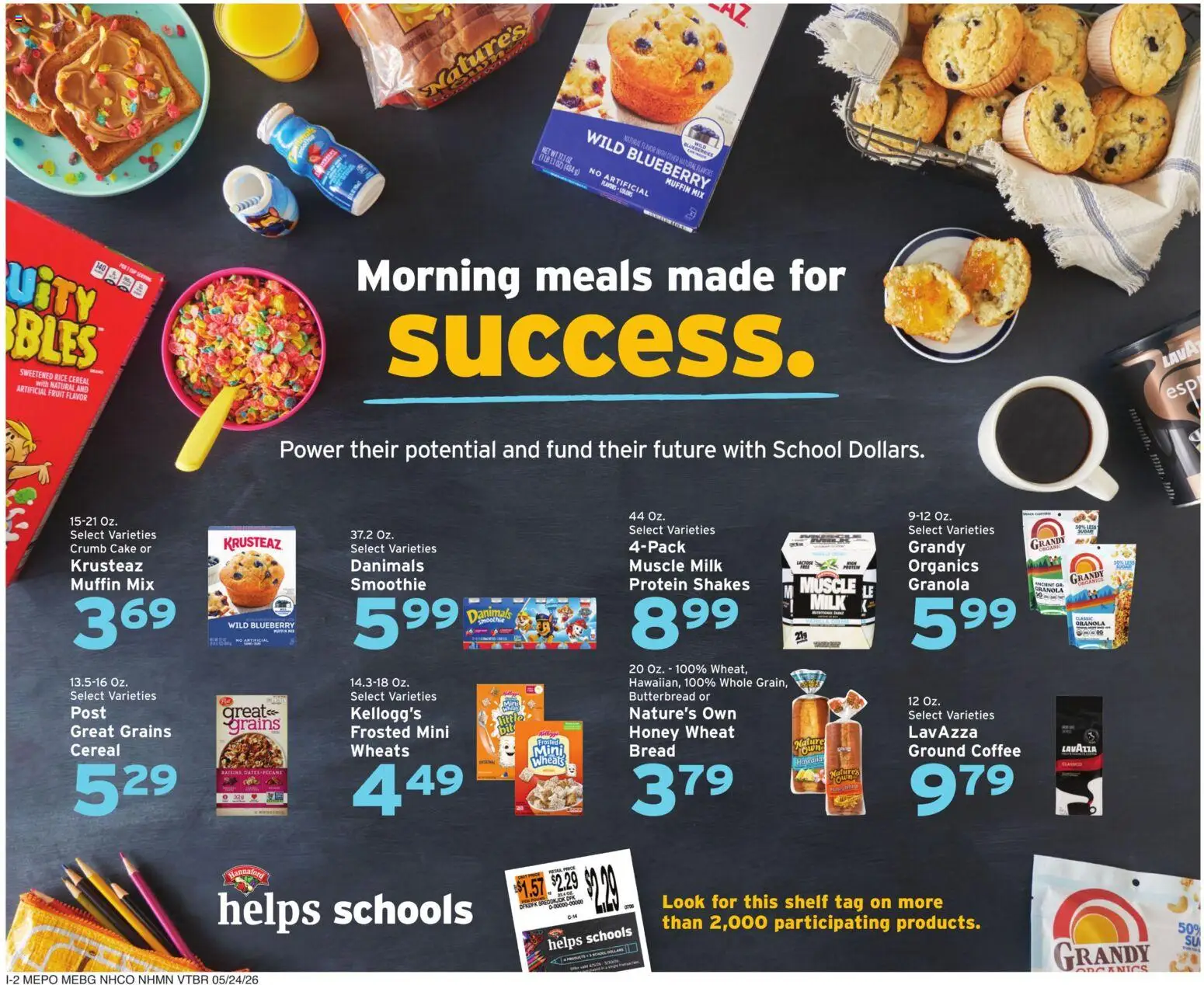 Hannaford Weekly Ad - valid from 24.05.2026 | Page: 10 | Products: Shelf, Bread, Rice, Muffin