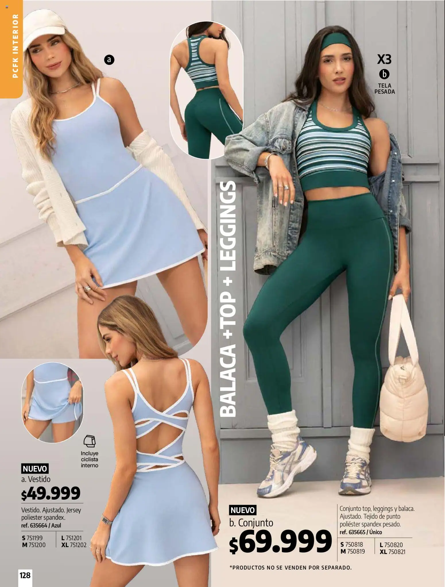 Pacifika revista - valida desde el 21/07/2026 | Página: 127 | Productos: Leggings, Vestido, Conjunto