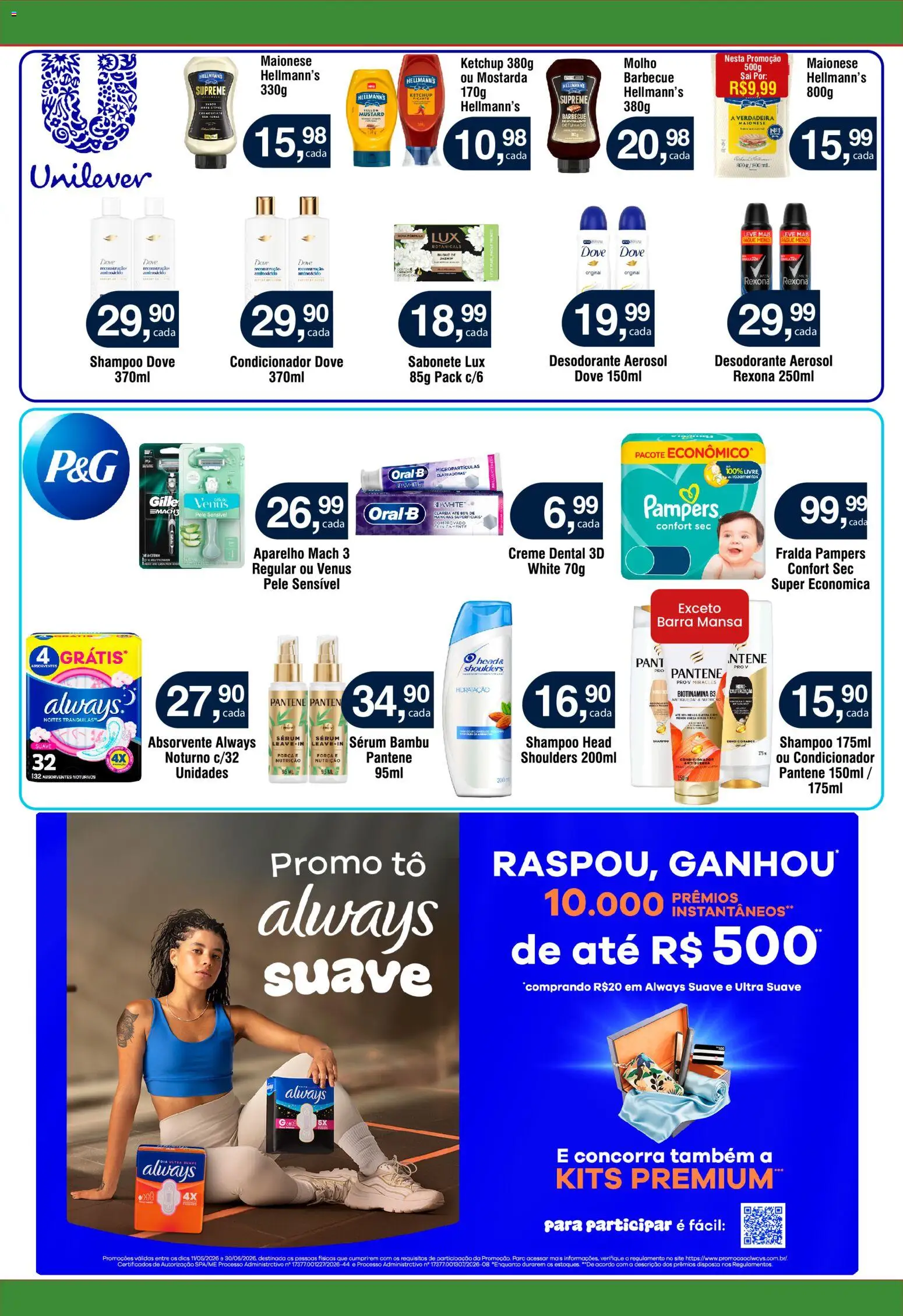 Royal Supermercados Folheto - válido de 29/06/2026 | Página: 15 | Produtos: Shampoo, Fralda pampers, Desodorante, Dove