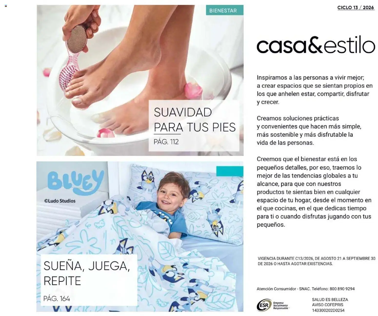 Nuevas ofertas de AVON válidas en toda la República Mexicana desde el 21/08/2026. ¡Encuentra las mejores ofertas en AVON Casa & Estilo 13 2026! | Página: 3 | Productos: Té, Teléfono