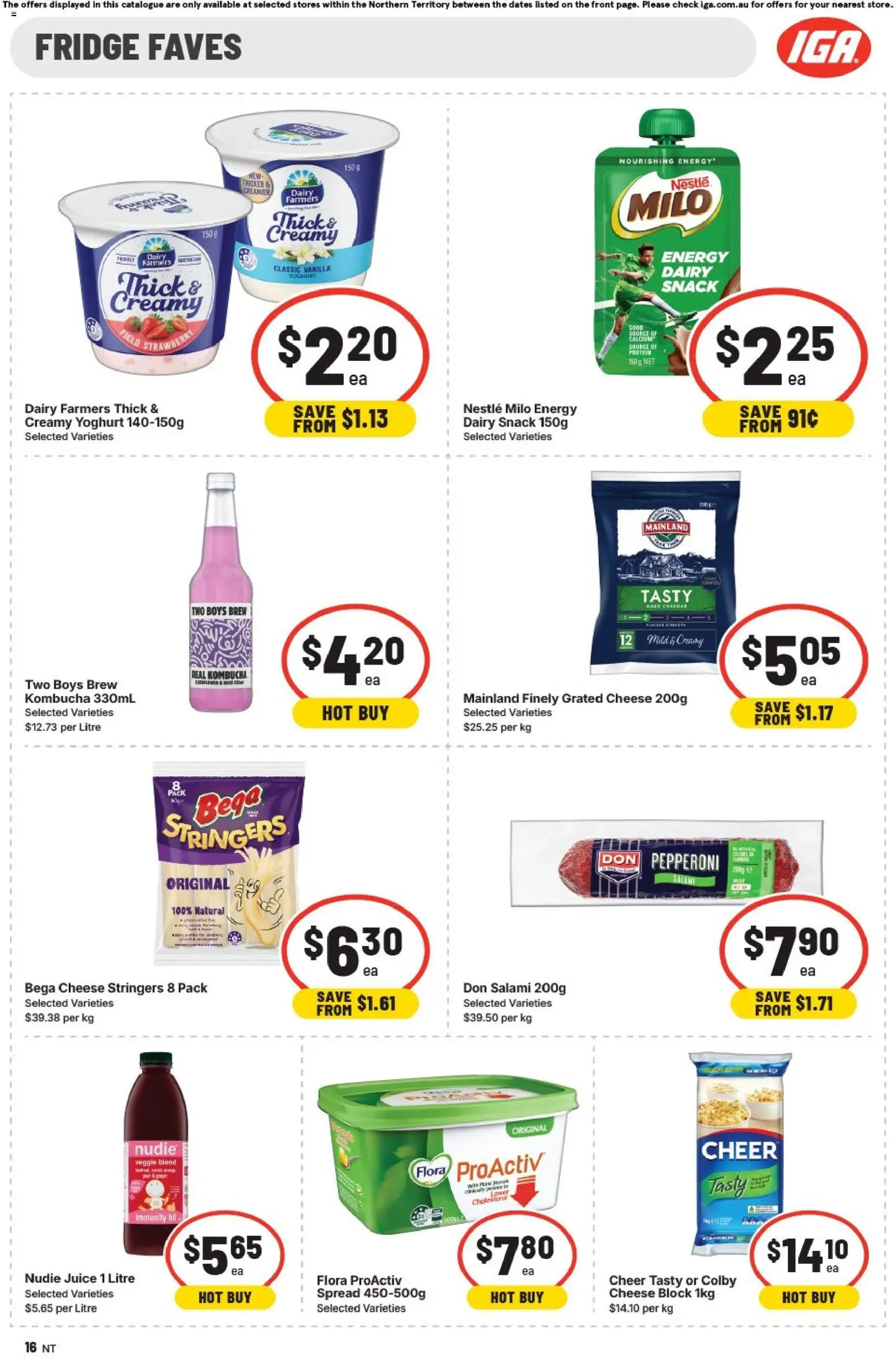 IGA catalogue - valid from 20.05.2026 | Page: 13 | Products: Dairy, Yoghurt, Salami, Juice