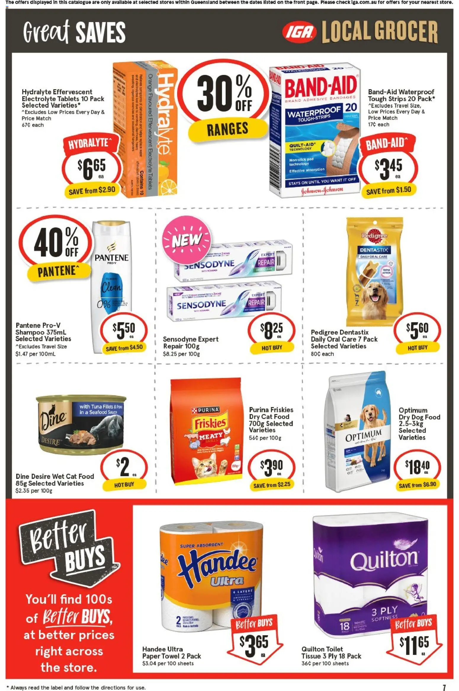 IGA catalogue - valid from 02/09/2026 | Page: 8 | Products: Food, Shampoo, Water, Strips