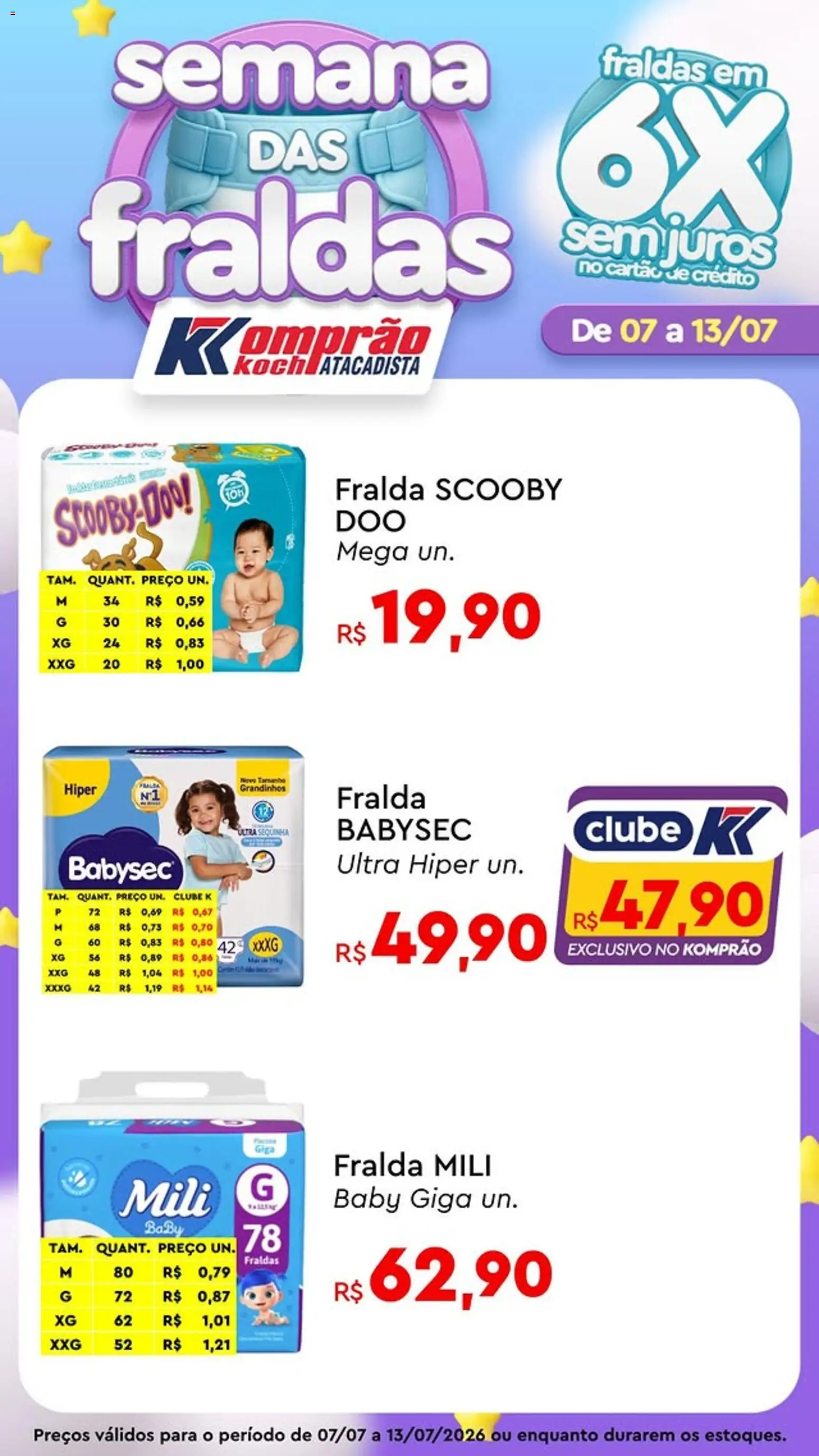Komprao Atacadista Folheto - válido de 07/07/2026 | Página: 2 | Produtos: Fraldas
