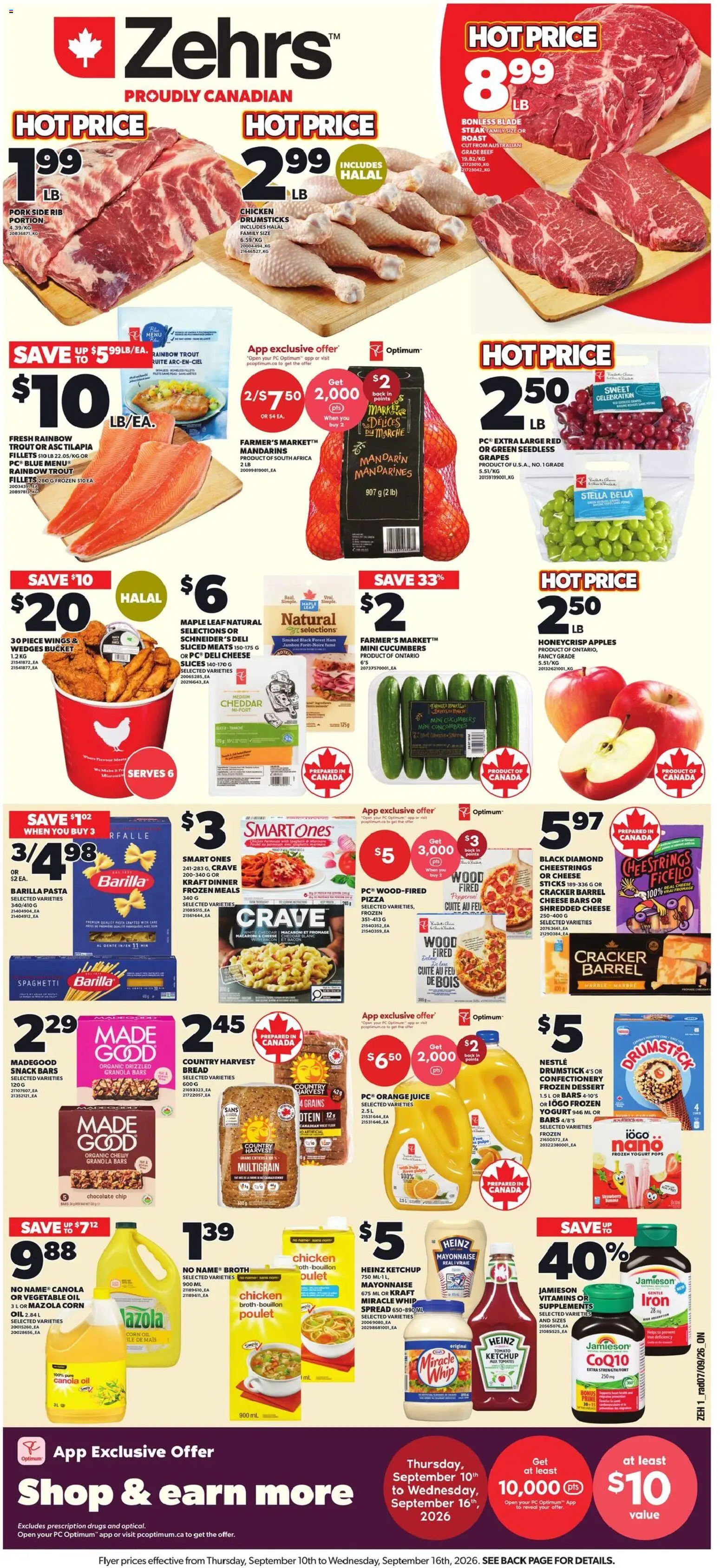 Zehrs flyer valid from Sep 10, 2026 | Page: 1