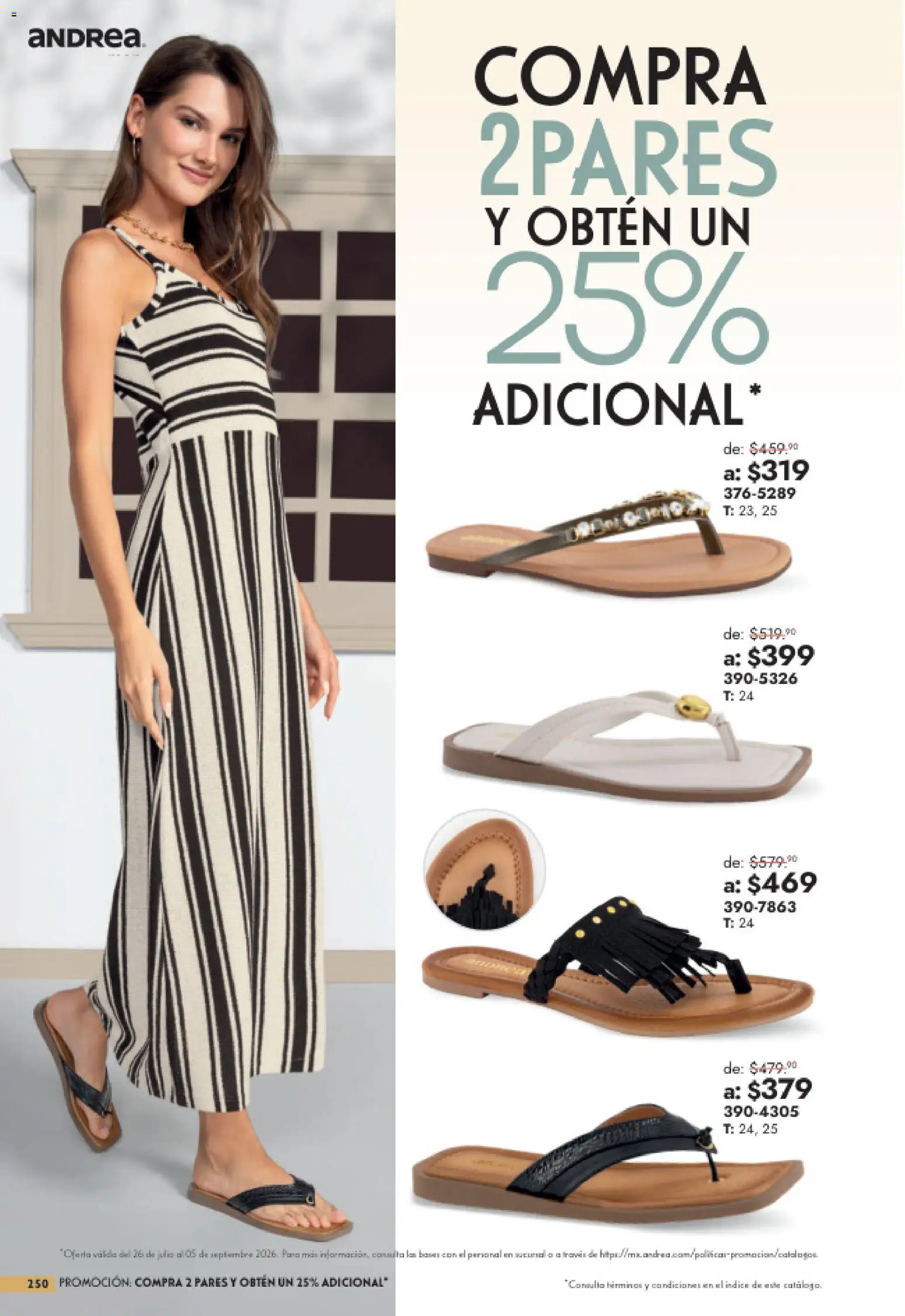 Nuevas ofertas de Andrea válidas en toda la República Mexicana desde el 26/07/2026. ¡Encuentra las mejores ofertas en Andrea catálogo Outlet! | Página: 250