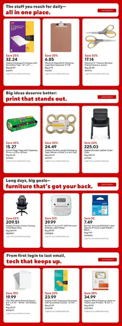 Preview of Staples weekly flyer / circulaire from shop Staples valid from Jul 17, 2026 | Page: 18 | Products: Chair