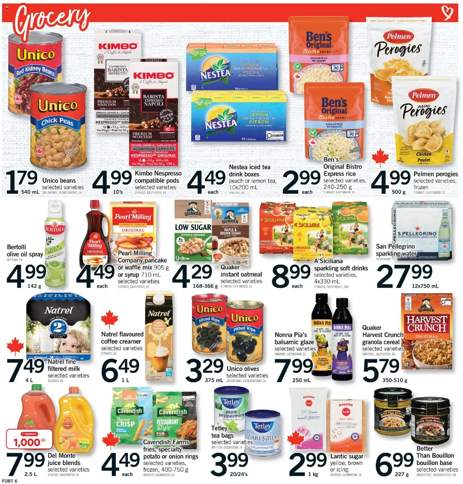 Fortinos flyer valid from Sep 17, 2026 | Page: 7 | Products: Tea, Iced tea, Mineral water, Chicken