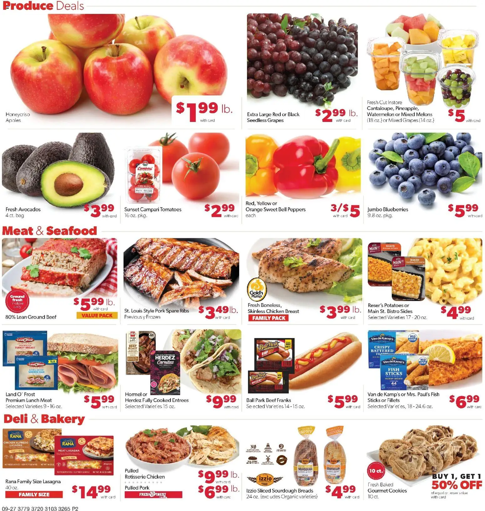 Family Fare Weekly Ad - NE - valid from 09/27/2026 | Page: 2 | Products: Peppers, Turkey breast, Chicken, Campari