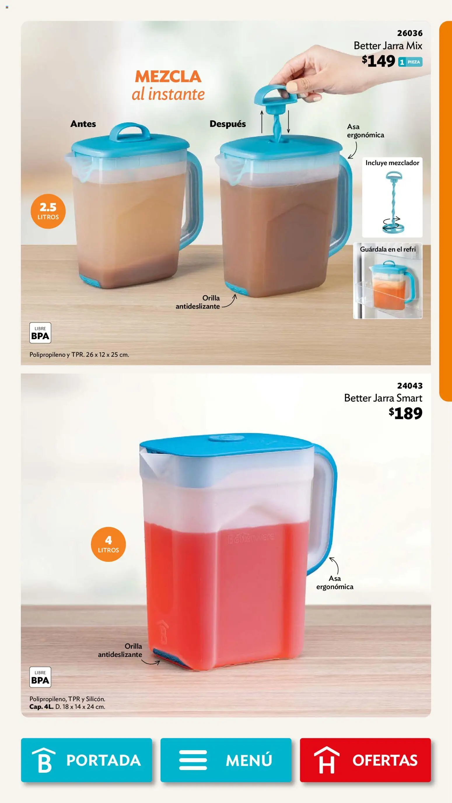 Nuevas ofertas de Betterware válidas en toda la República Mexicana desde el 28/09/2026. ¡Encuentra las mejores ofertas en Betterware campaña 10 2026! | Página: 39