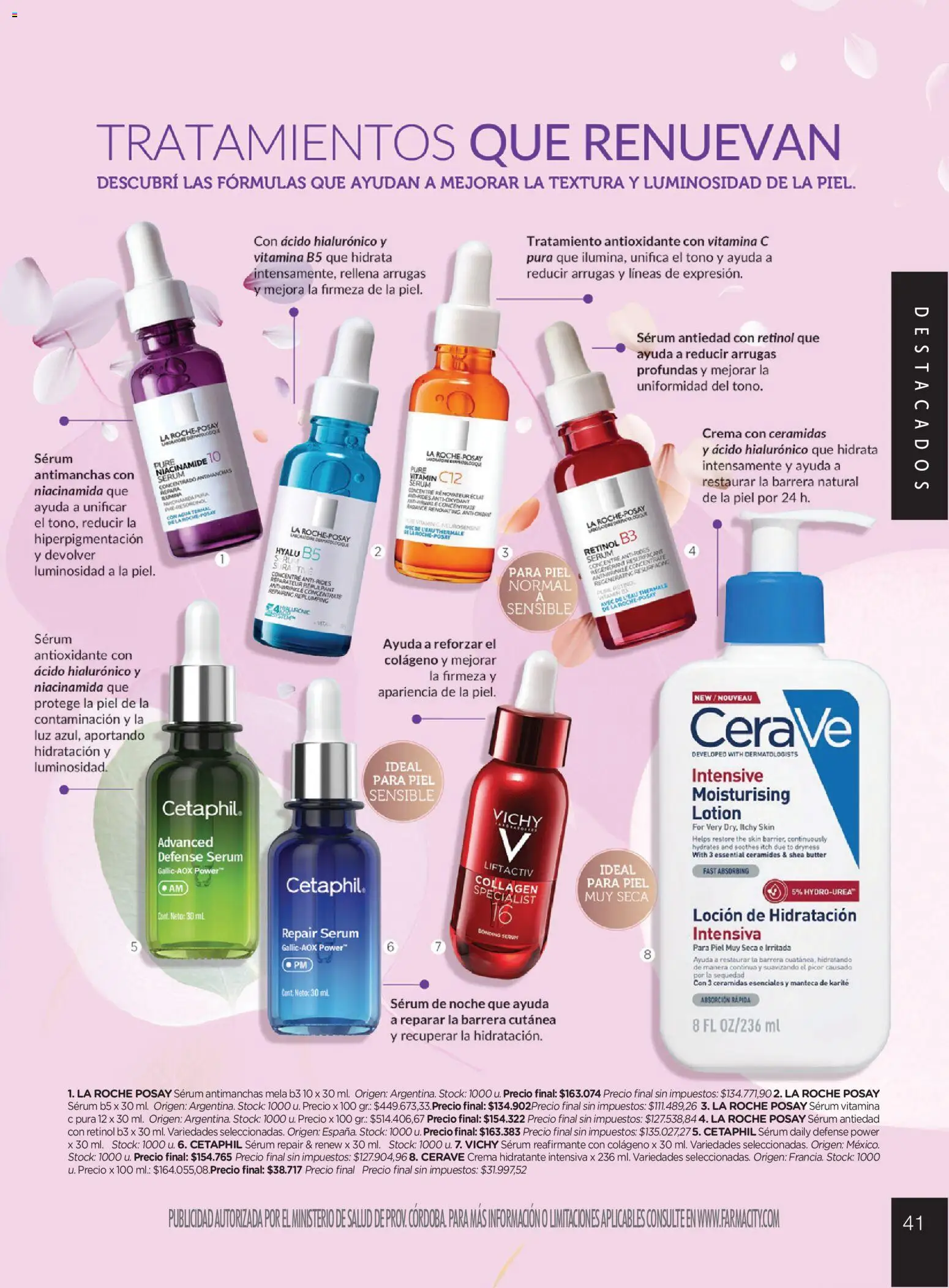 Farmacity catálogo │ válido desde el 30.04.2026 | Página: 41 | Productos: Serum, Loción, Manteca, Crema